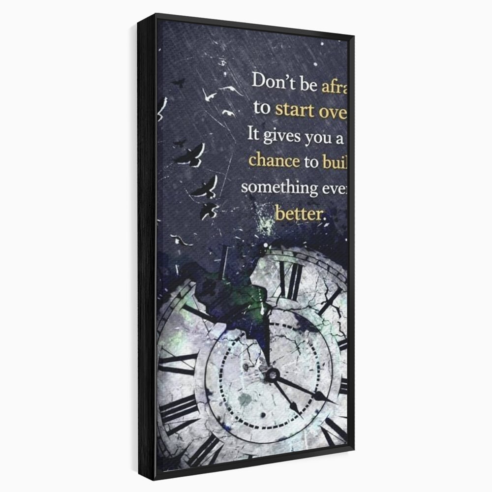 Tablou Canvas Premium, LuxCanva® Q1042, A Doua Sansa, Timp, Ceas, Renastere, Evolutie, Transformare, Succes, Inspiratie, Birou, Dormitor