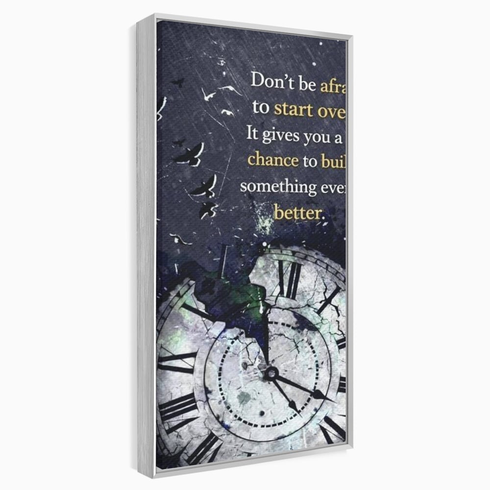 Tablou Canvas Premium, LuxCanva® Q1042, A Doua Sansa, Timp, Ceas, Renastere, Evolutie, Transformare, Succes, Inspiratie, Birou, Dormitor