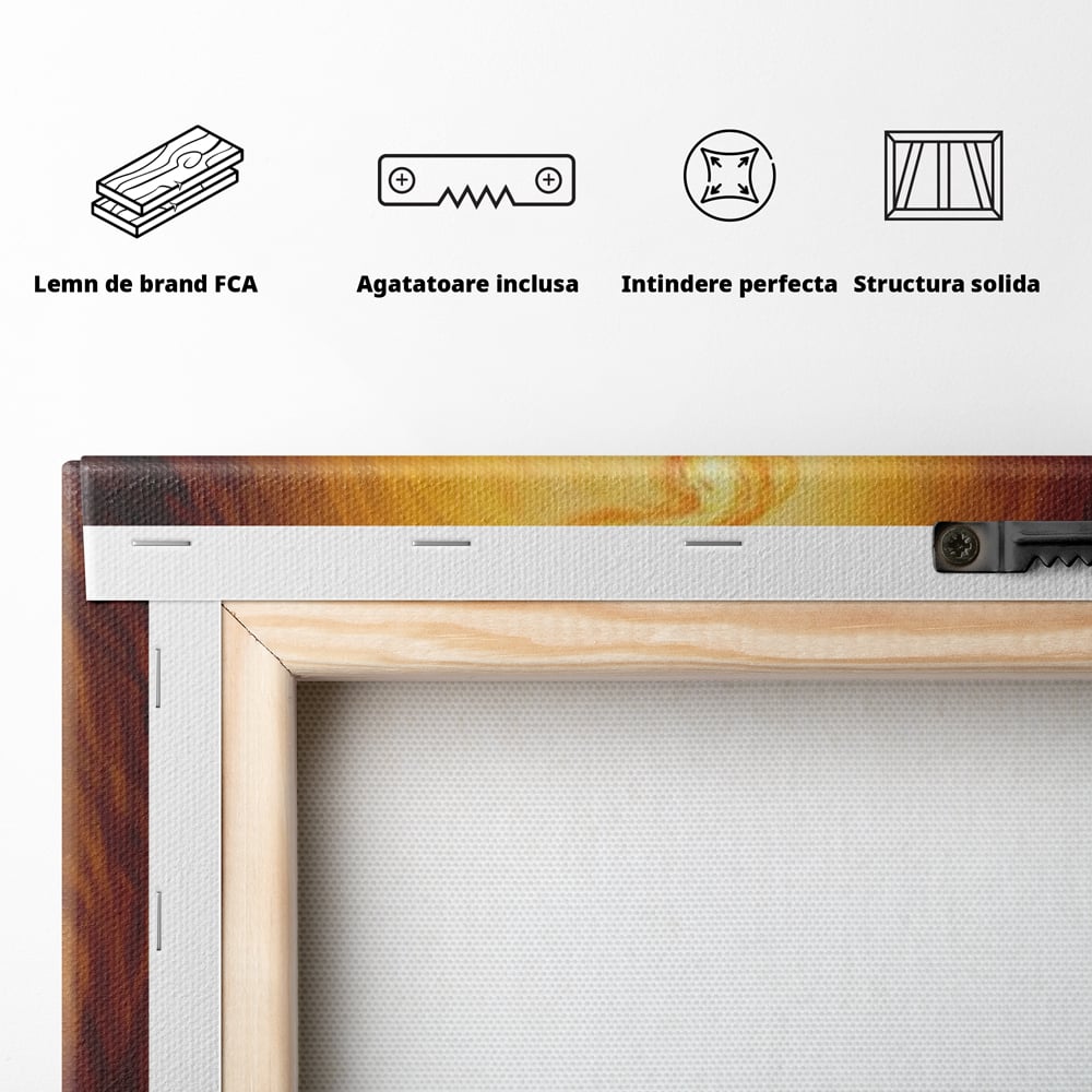 Tablou Canvas Premium, LuxCanva® Q1043, Lumina Care Nu Cedeaza, Lumanare, Ganduri, Flacara, Motivational, Mesaj, Speranta, Echilibru, Viata, Birou, Dormitor