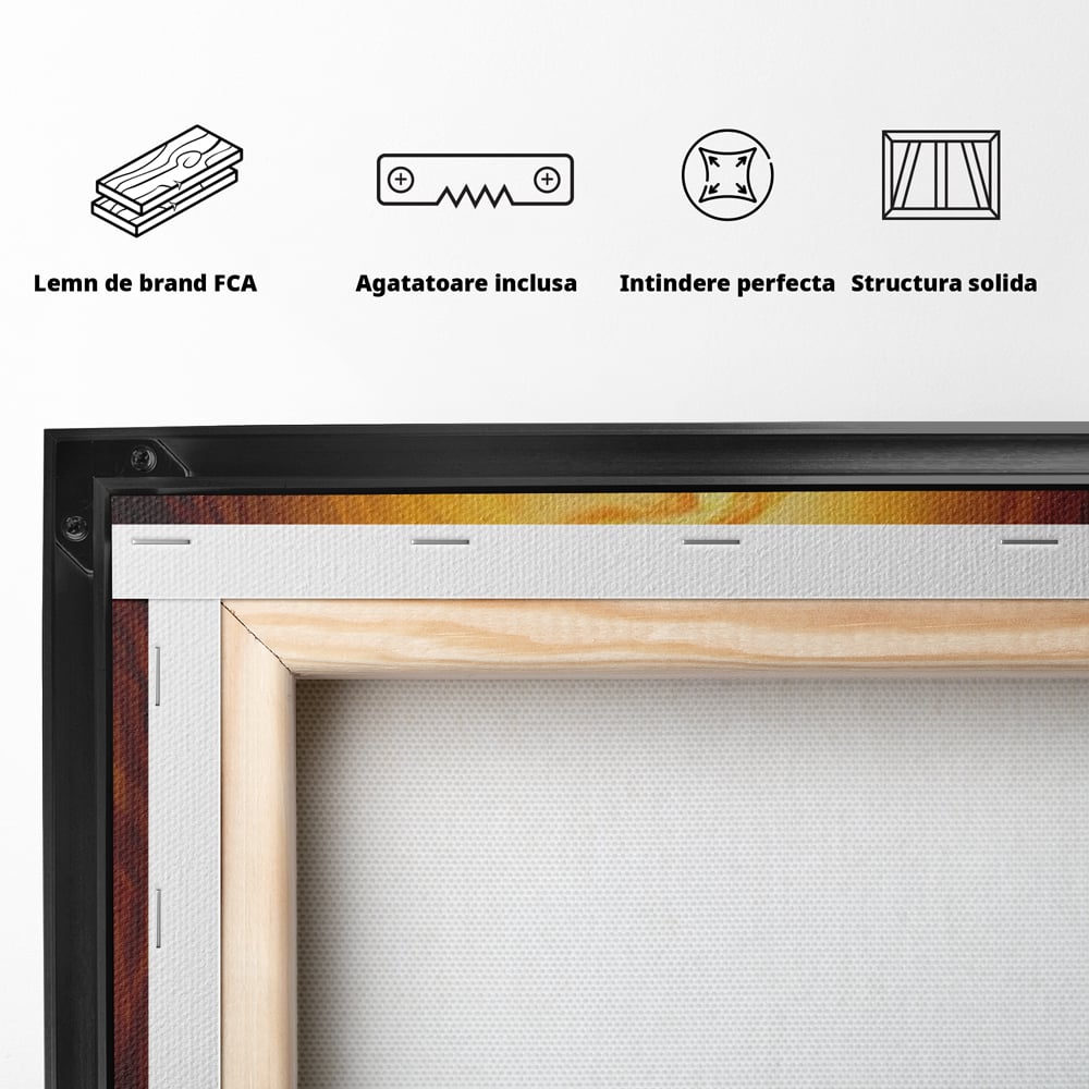 Tablou Canvas Premium, LuxCanva® Q1043, Lumina Care Nu Cedeaza, Lumanare, Ganduri, Flacara, Motivational, Mesaj, Speranta, Echilibru, Viata, Birou, Dormitor