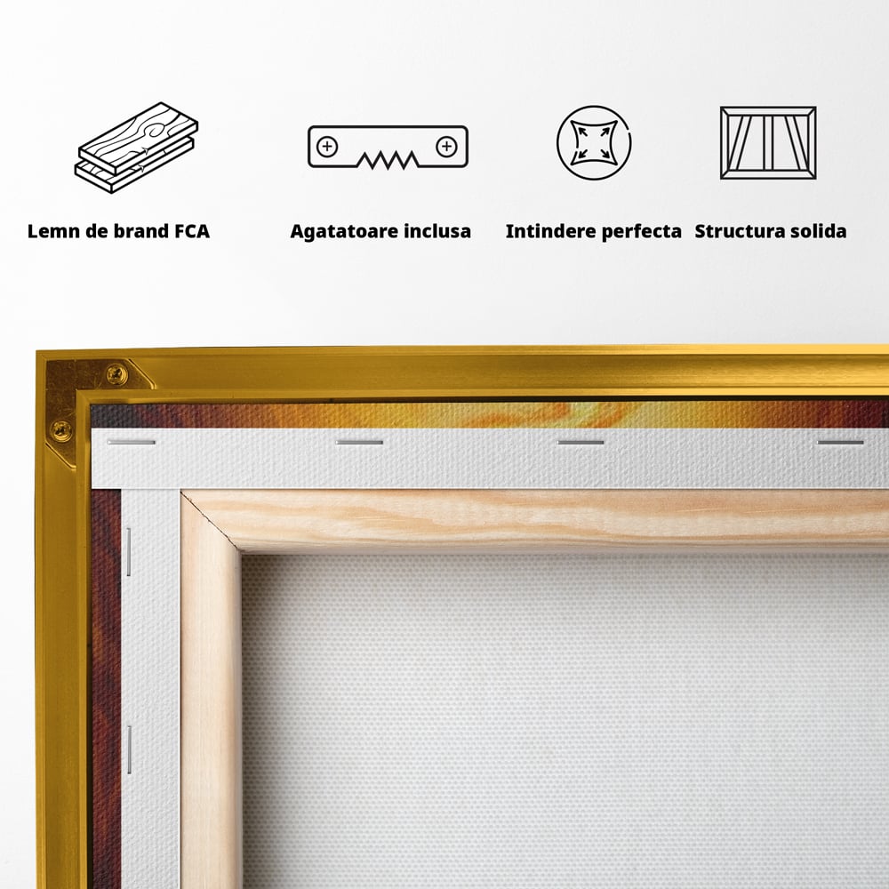 Tablou Canvas Premium, LuxCanva® Q1043, Lumina Care Nu Cedeaza, Lumanare, Ganduri, Flacara, Motivational, Mesaj, Speranta, Echilibru, Viata, Birou, Dormitor