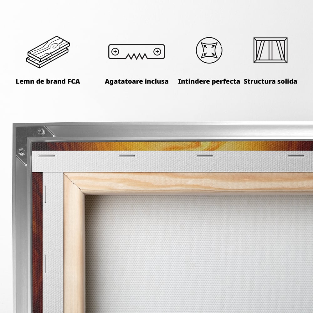 Tablou Canvas Premium, LuxCanva® Q1043, Lumina Care Nu Cedeaza, Lumanare, Ganduri, Flacara, Motivational, Mesaj, Speranta, Echilibru, Viata, Birou, Dormitor