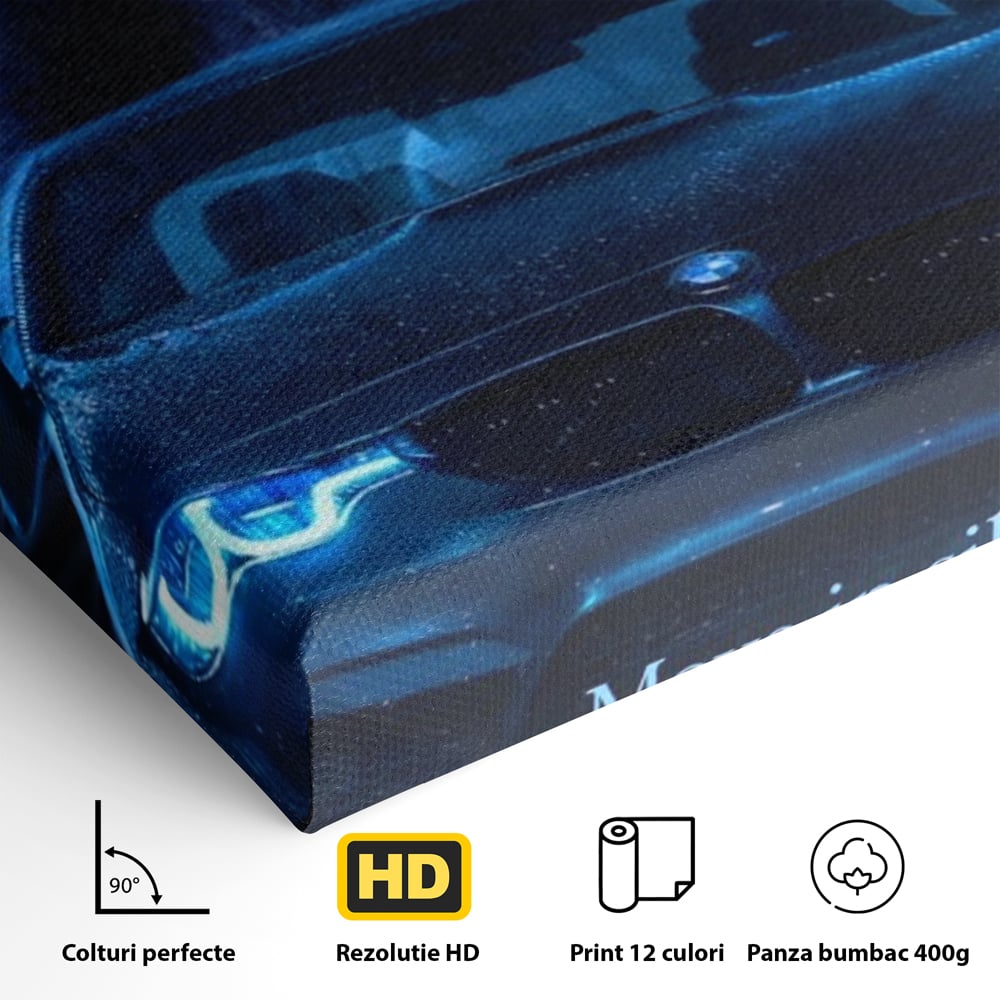 Leinwandbilder Premium, LuxCanva® Q1044, Meister auf der Straße des Lebens, Auto, Panther, Nacht, Kraft, Kontrolle, Entschlossenheit, Motivation, Führer, Büro, Schlafzimmer