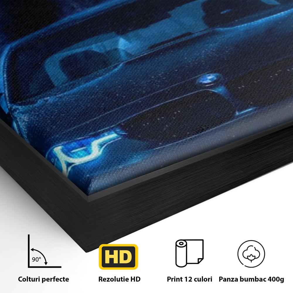 Leinwandbilder Premium, LuxCanva® Q1044, Meister auf der Straße des Lebens, Auto, Panther, Nacht, Kraft, Kontrolle, Entschlossenheit, Motivation, Führer, Büro, Schlafzimmer