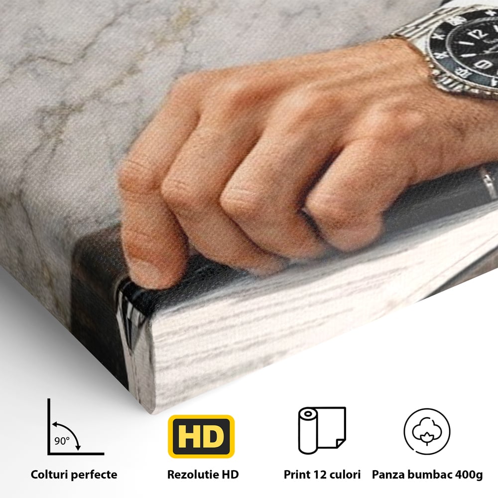 Tablou Canvas Premium, LuxCanva® Q1046, Pretul Succesului, Barbatesc, Lider, Business, Eleganta, Succes, Afaceri, Munca, Motivatie, Birou, Dormitor