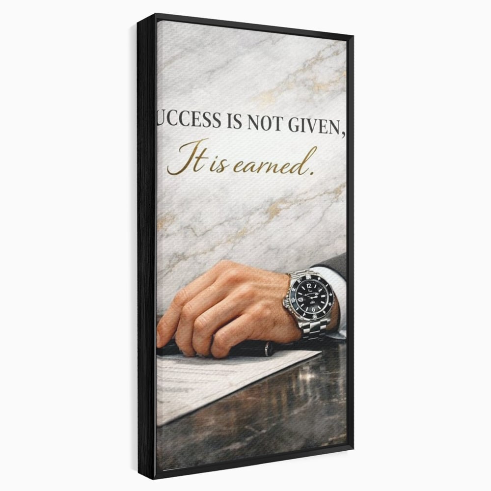 Tablou Canvas Premium, LuxCanva® Q1046, Pretul Succesului, Barbatesc, Lider, Business, Eleganta, Succes, Afaceri, Munca, Motivatie, Birou, Dormitor