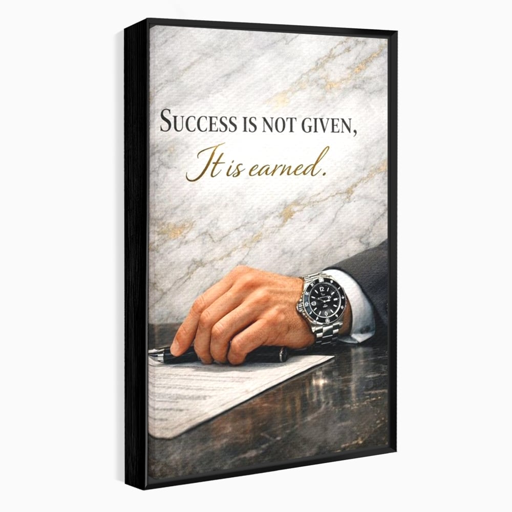 Tablou Canvas Premium, LuxCanva® Q1046, Pretul Succesului, Barbatesc, Lider, Business, Eleganta, Succes, Afaceri, Munca, Motivatie, Birou, Dormitor