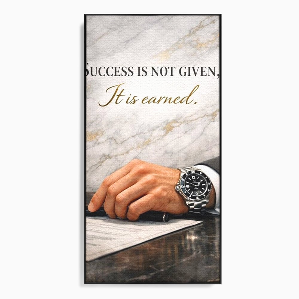 Tablou Canvas Premium, LuxCanva® Q1046, Pretul Succesului, Barbatesc, Lider, Business, Eleganta, Succes, Afaceri, Munca, Motivatie, Birou, Dormitor