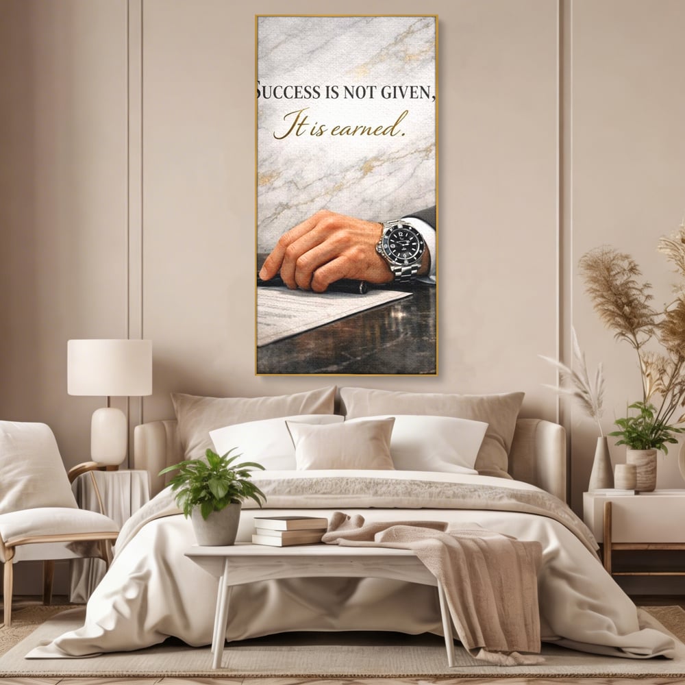 Tablou Canvas Premium, LuxCanva® Q1046, Pretul Succesului, Barbatesc, Lider, Business, Eleganta, Succes, Afaceri, Munca, Motivatie, Birou, Dormitor