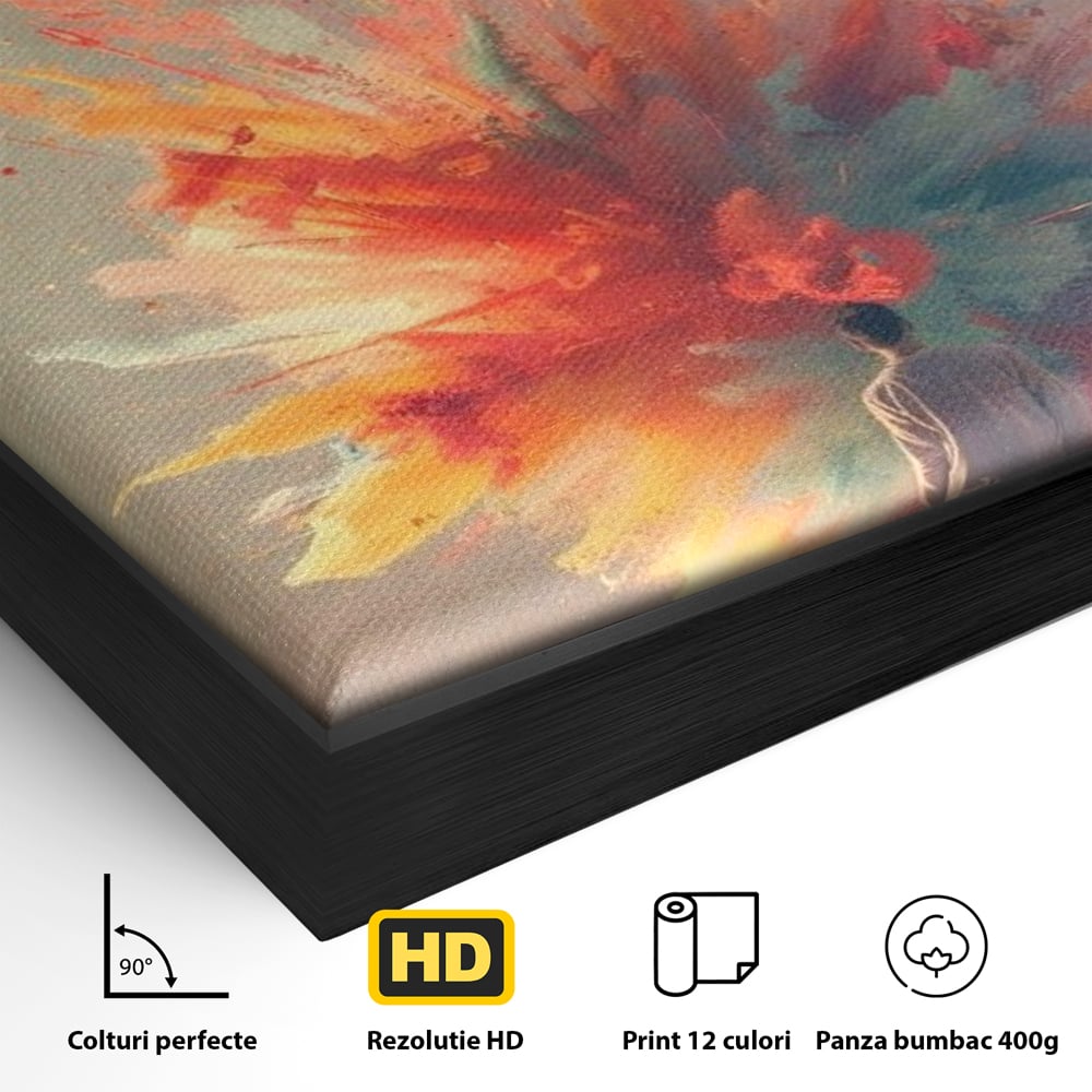 Leinwand Wandkunst Premium, LuxCanva® Q1047, Phantasie ohne Grenzen, Farben, Buch, Weisheit, Leben, Wahl, Kreativität, Vision, Büro, Schlafzimmer