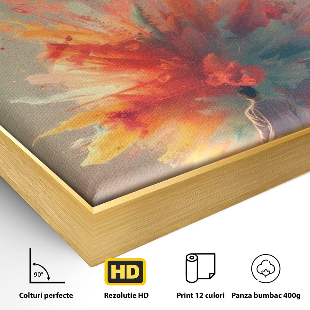 Leinwand Wandkunst Premium, LuxCanva® Q1047, Phantasie ohne Grenzen, Farben, Buch, Weisheit, Leben, Wahl, Kreativität, Vision, Büro, Schlafzimmer