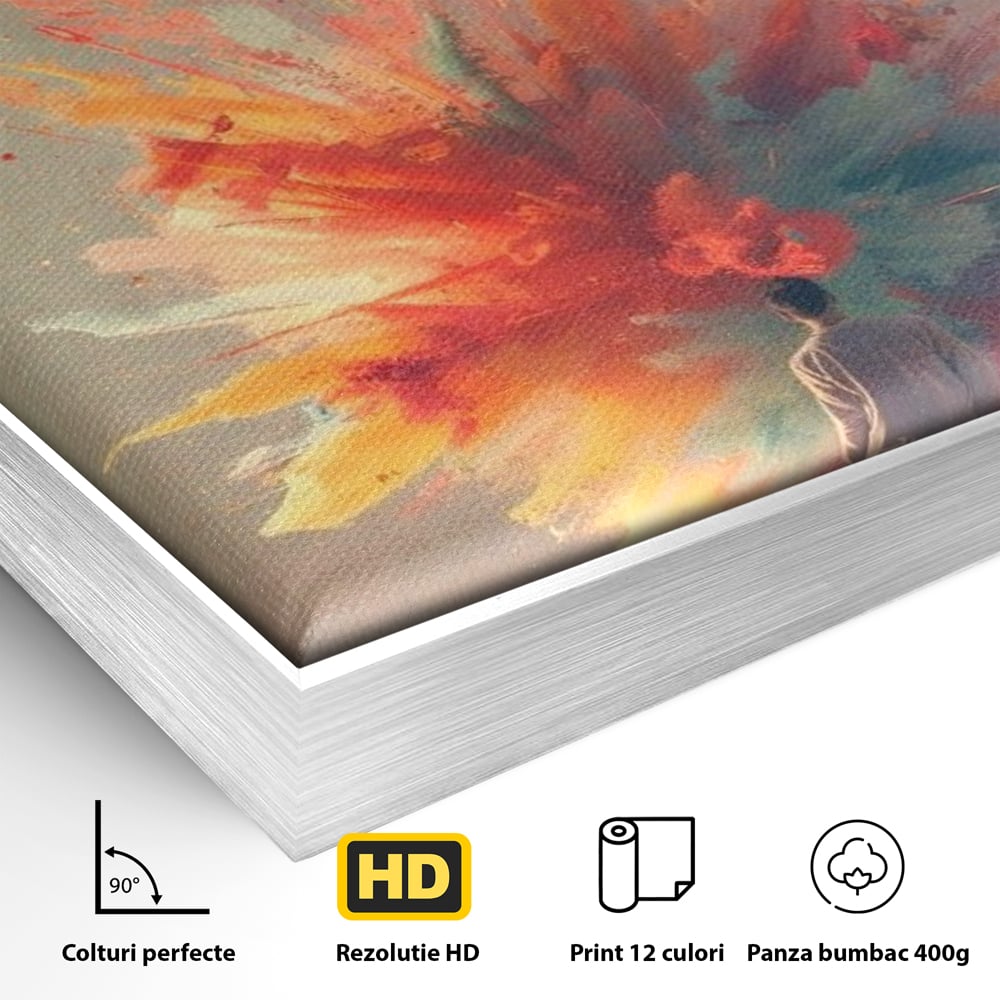 Leinwand Wandkunst Premium, LuxCanva® Q1047, Phantasie ohne Grenzen, Farben, Buch, Weisheit, Leben, Wahl, Kreativität, Vision, Büro, Schlafzimmer