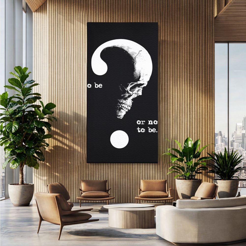 Tablou Canvas Premium, LuxCanva® Q1048, Dilema Existentei, Filosofie, Indoiala, Mister, Destin, Dramatic, Meditatie, Dark, Birou, Dormitor