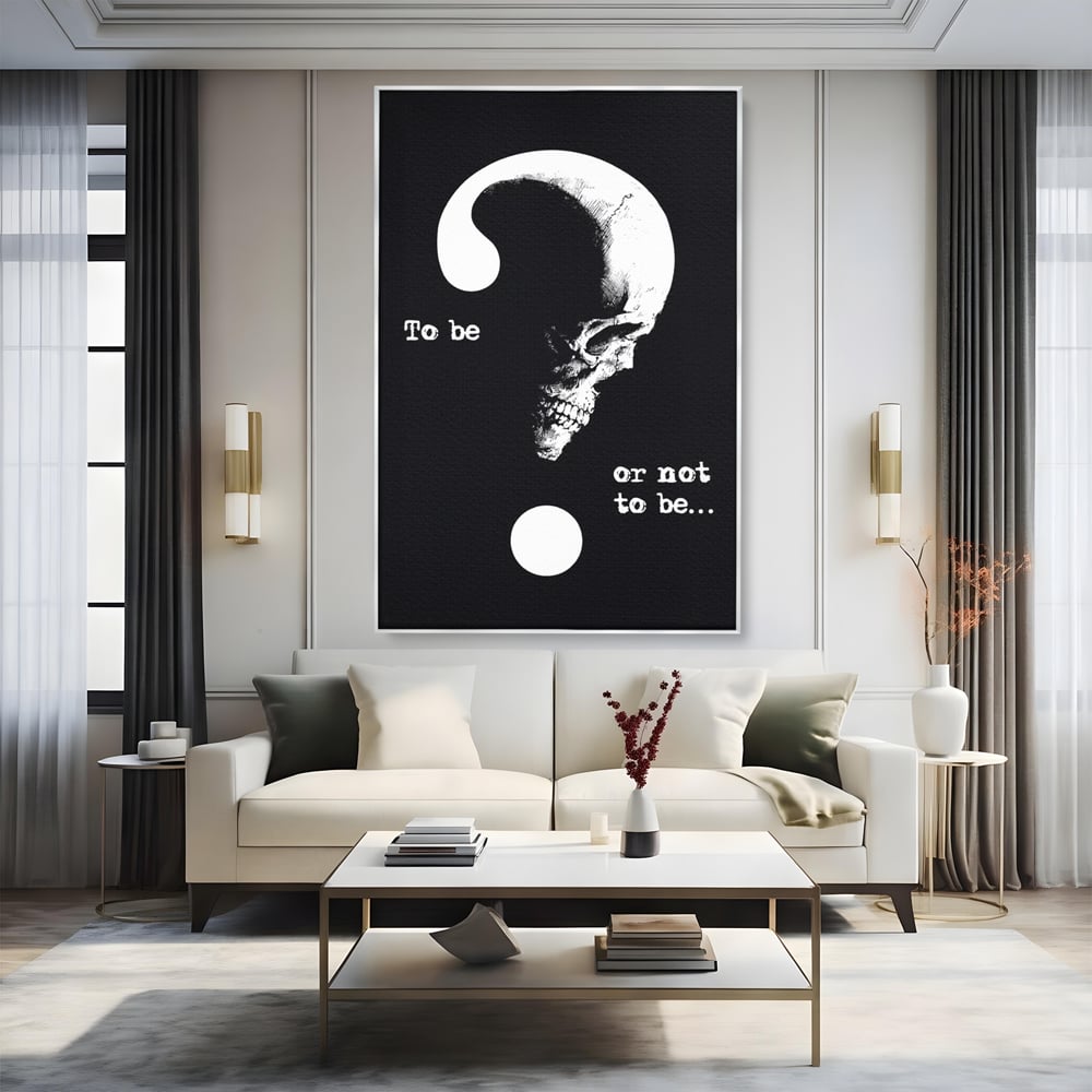 Tablou Canvas Premium, LuxCanva® Q1048, Dilema Existentei, Filosofie, Indoiala, Mister, Destin, Dramatic, Meditatie, Dark, Birou, Dormitor
