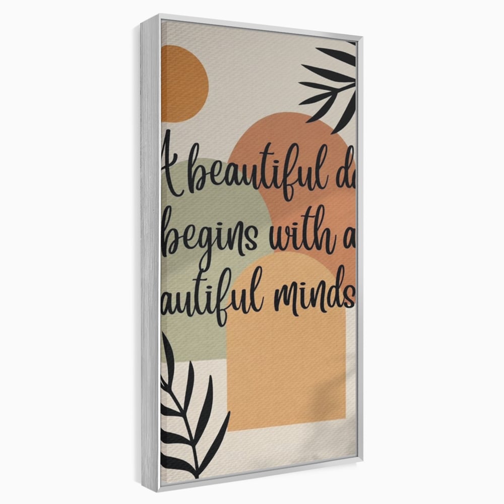 Tablou Canvas Premium, LuxCanva® Q1049, Armonia Mintii, Optimism, Echilibru, Zen, Energie, Mesaj, Motivational, Natural, Senin, Birou, Dormitor
