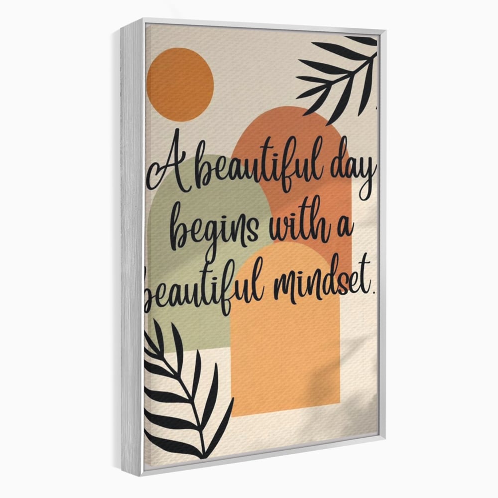 Tablou Canvas Premium, LuxCanva® Q1049, Armonia Mintii, Optimism, Echilibru, Zen, Energie, Mesaj, Motivational, Natural, Senin, Birou, Dormitor