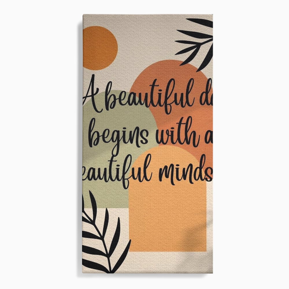 Tablou Canvas Premium, LuxCanva® Q1049, Armonia Mintii, Optimism, Echilibru, Zen, Energie, Mesaj, Motivational, Natural, Senin, Birou, Dormitor