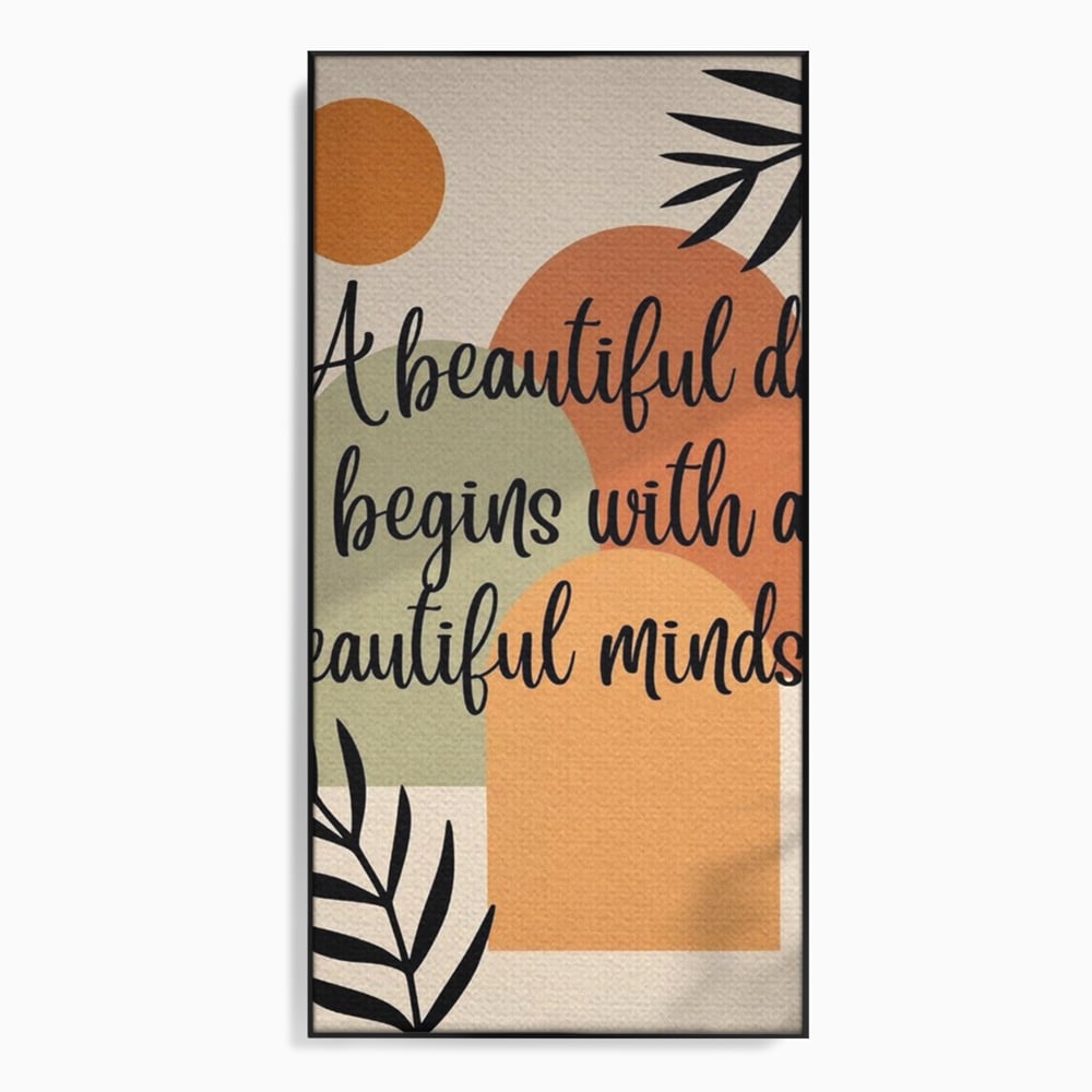 Tablou Canvas Premium, LuxCanva® Q1049, Armonia Mintii, Optimism, Echilibru, Zen, Energie, Mesaj, Motivational, Natural, Senin, Birou, Dormitor