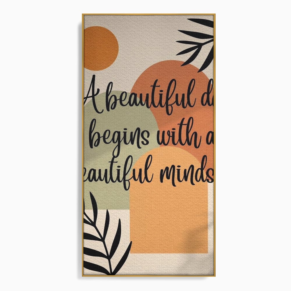 Tablou Canvas Premium, LuxCanva® Q1049, Armonia Mintii, Optimism, Echilibru, Zen, Energie, Mesaj, Motivational, Natural, Senin, Birou, Dormitor