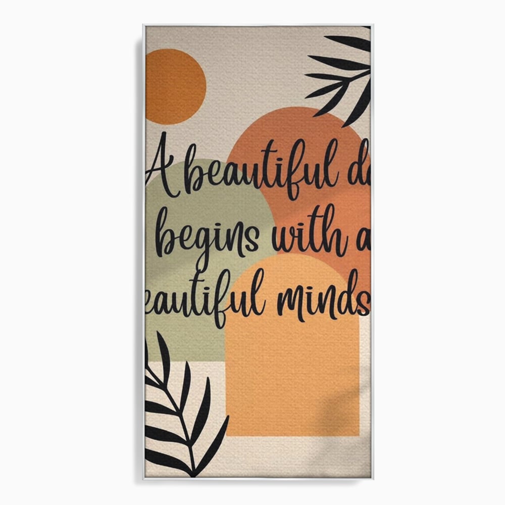 Tablou Canvas Premium, LuxCanva® Q1049, Armonia Mintii, Optimism, Echilibru, Zen, Energie, Mesaj, Motivational, Natural, Senin, Birou, Dormitor