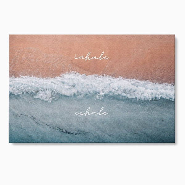 Tablou Canvas Premium, LuxCanva® Q1050, Orizont Interior, Plaja, Apa, Nisip, Relaxare, Armonie, Valuri, Pace, Meditatie, Birou, Dormitor