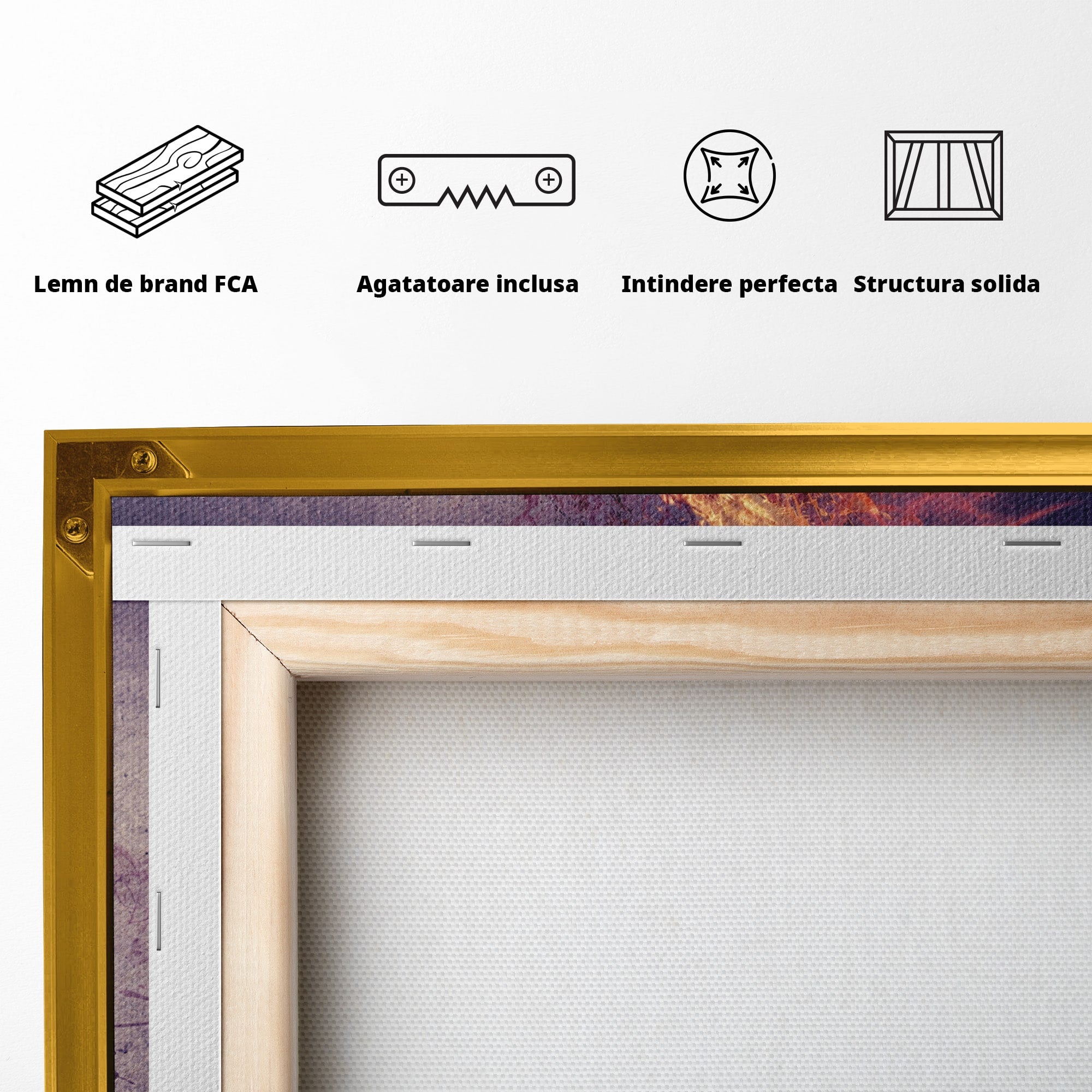 Tablou Canvas Premium LuxCanva® R1000, Chitara Rock, Muzica, Chitara, Rock, Pasiune, Living, Culori Vibrante