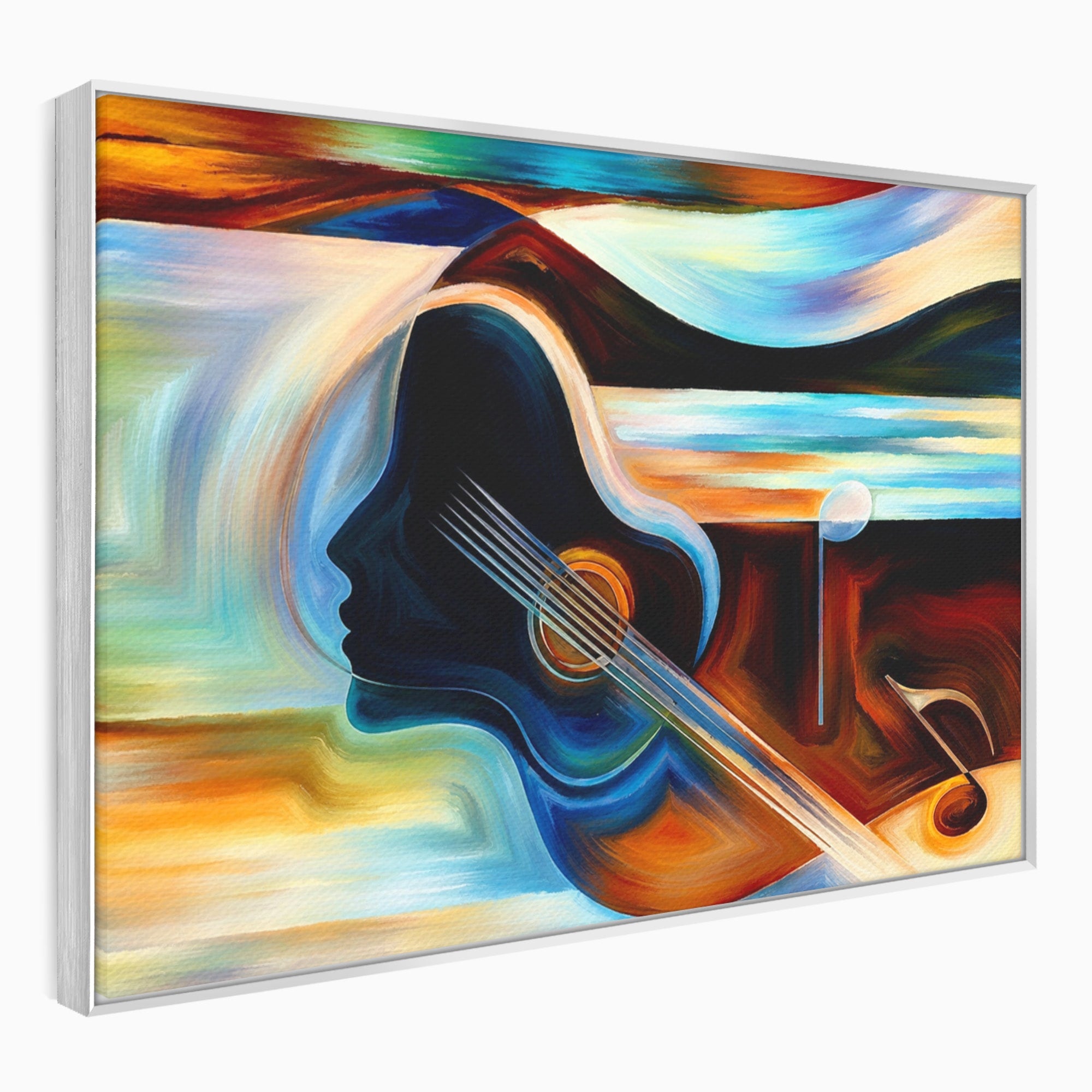 Tablou Canvas Premium LuxCanva® R1001, Armonia Muzicii Abstracte, Muzica, Abstract, Arta, Modern, Living, Dormitor, Culori Vibrante