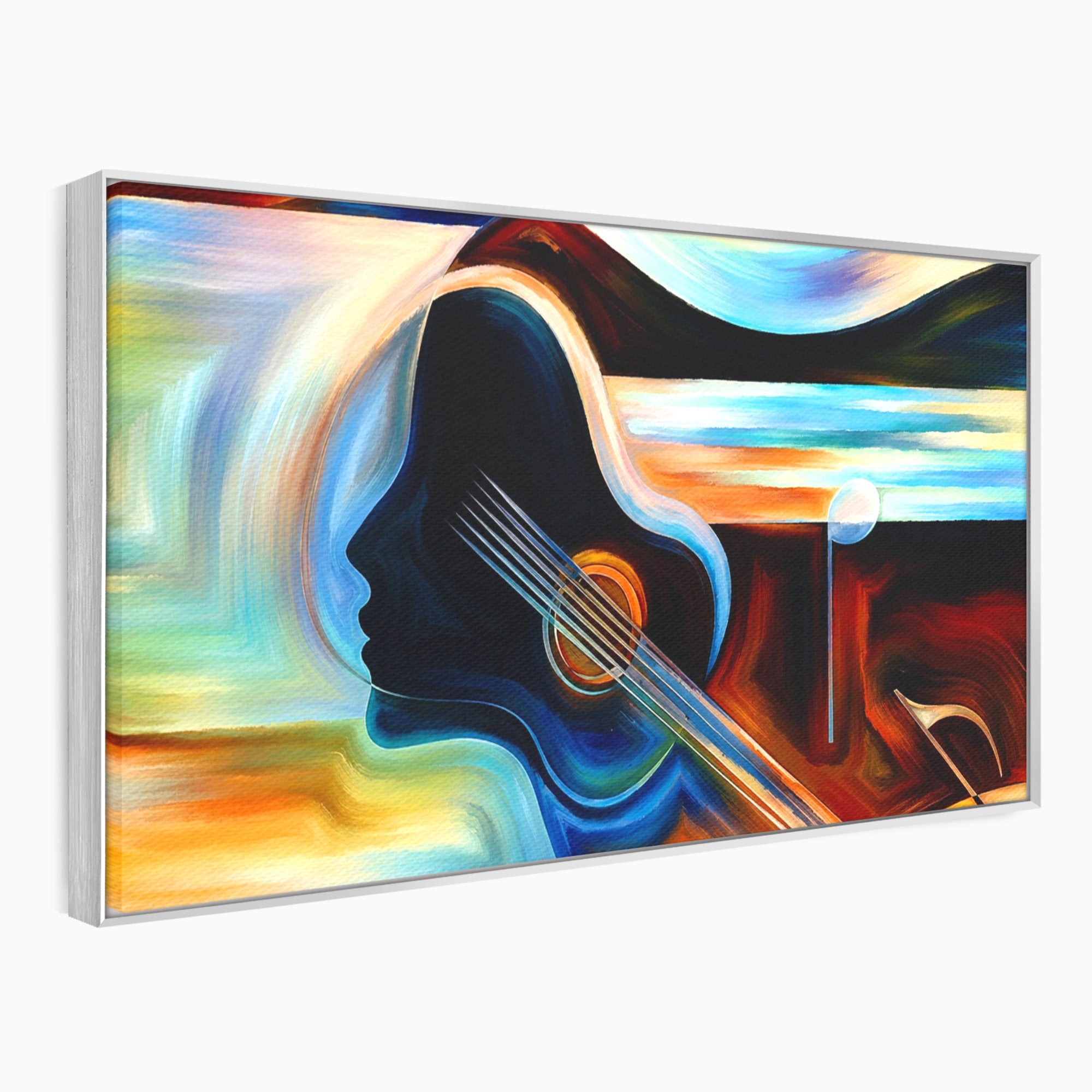 Tablou Canvas Premium LuxCanva® R1001, Armonia Muzicii Abstracte, Muzica, Abstract, Arta, Modern, Living, Dormitor, Culori Vibrante