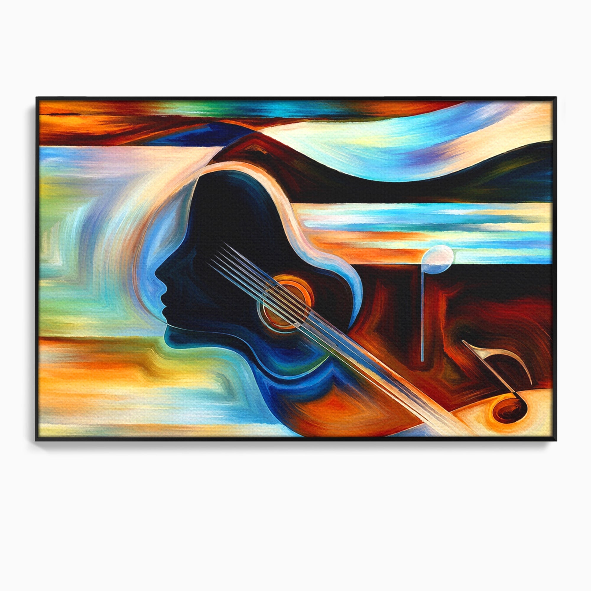 Tablou Canvas Premium LuxCanva® R1001, Armonia Muzicii Abstracte, Muzica, Abstract, Arta, Modern, Living, Dormitor, Culori Vibrante