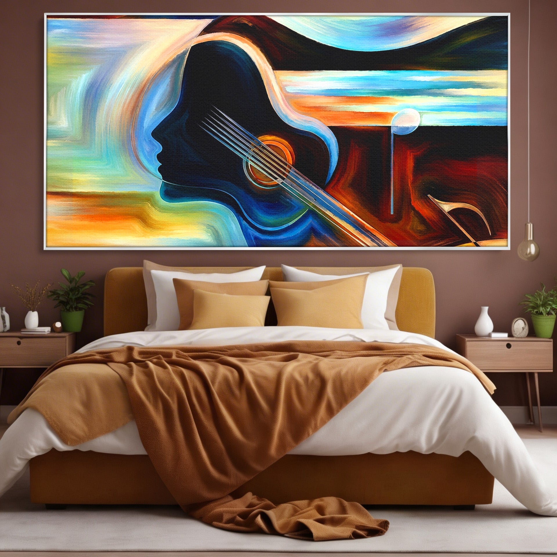 Tablou Canvas Premium LuxCanva® R1001, Armonia Muzicii Abstracte, Muzica, Abstract, Arta, Modern, Living, Dormitor, Culori Vibrante