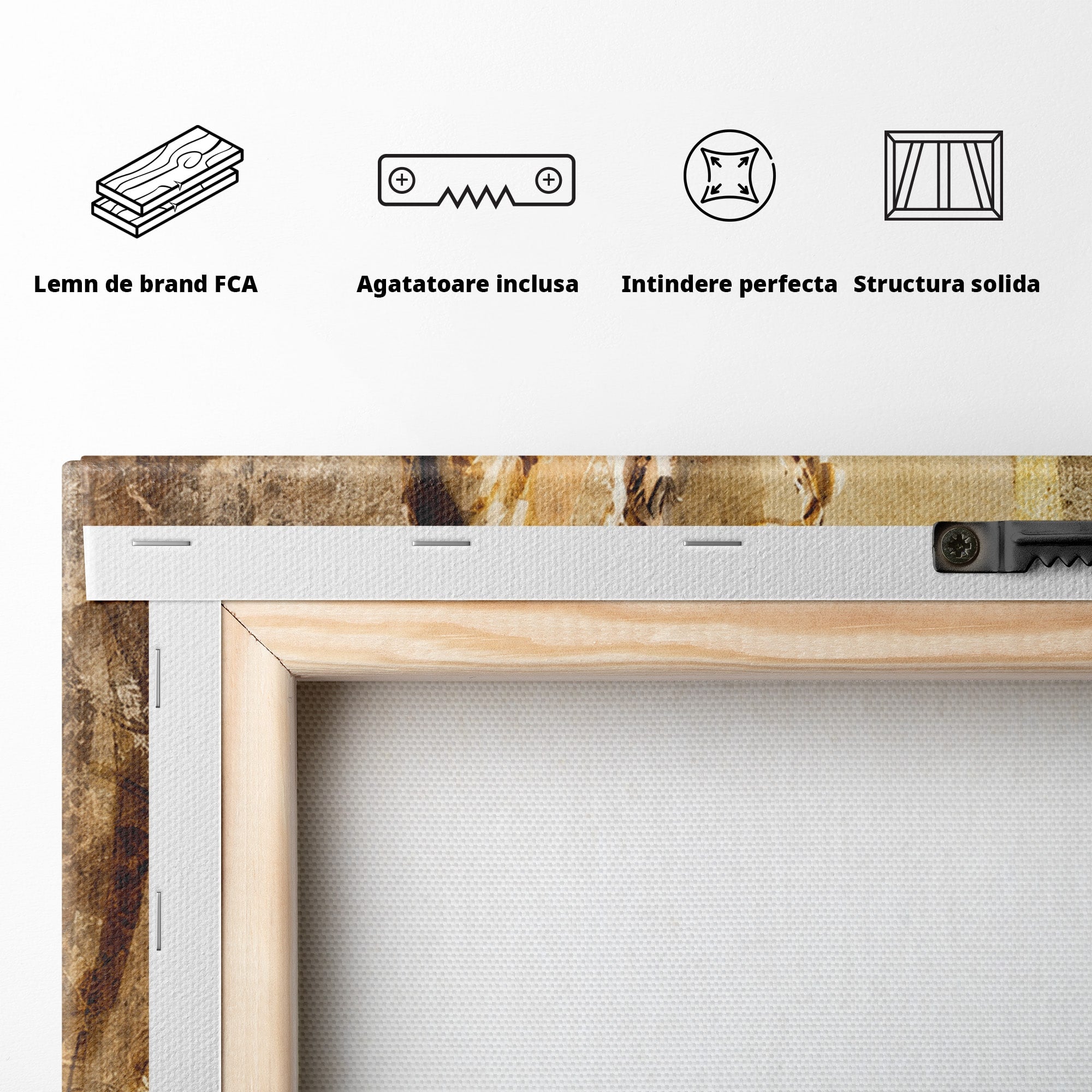 Tablou Canvas Premium LuxCanva® R1002, Saxofonistul Retro, Muzician, Saxofon, Retro, Arta, Living, Culori Vibrante