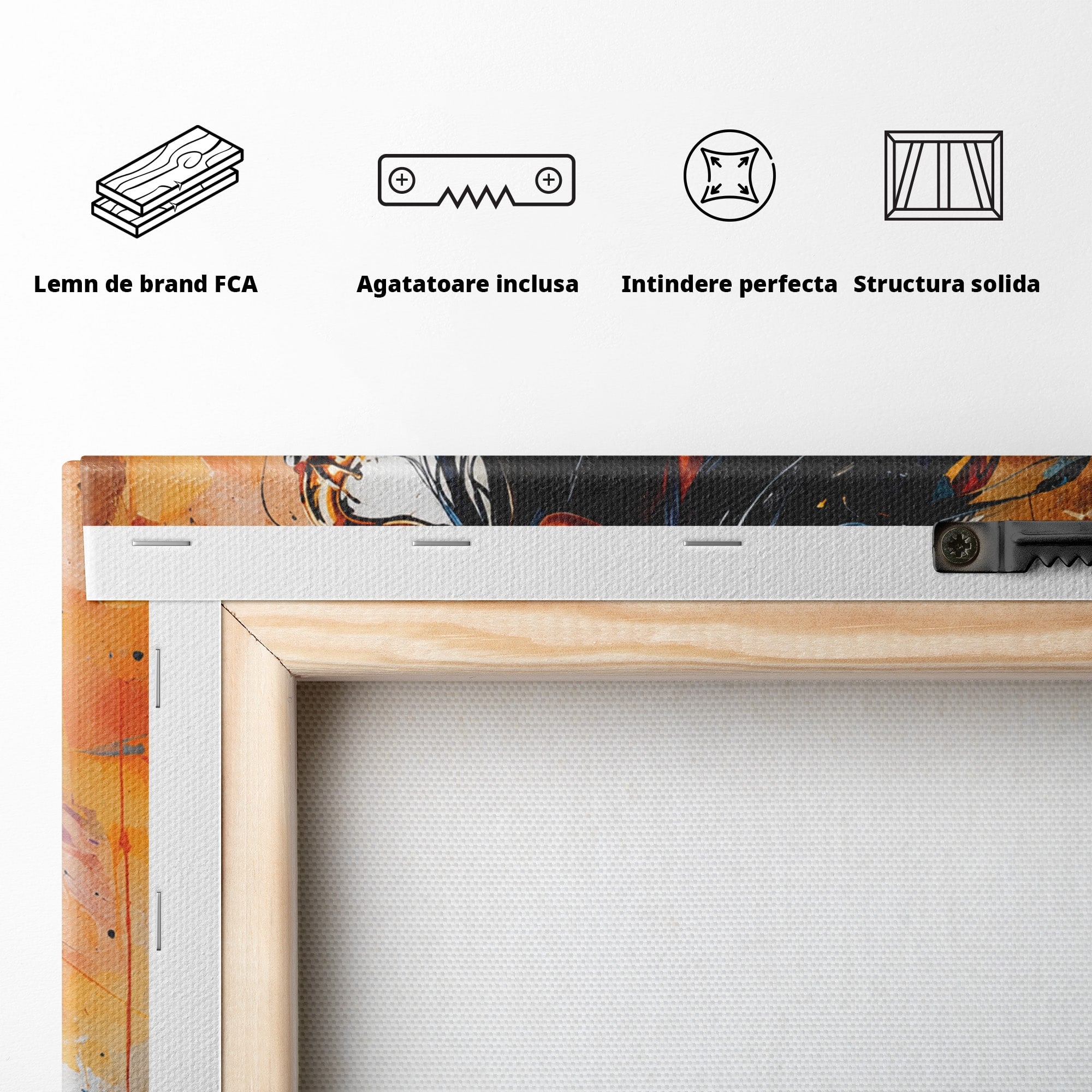 Tablou Canvas Premium LuxCanva® R1004, Saxofonista Pasionala, Saxofon, Muzica, Femeie, Living, Arta, Culori Vibrante