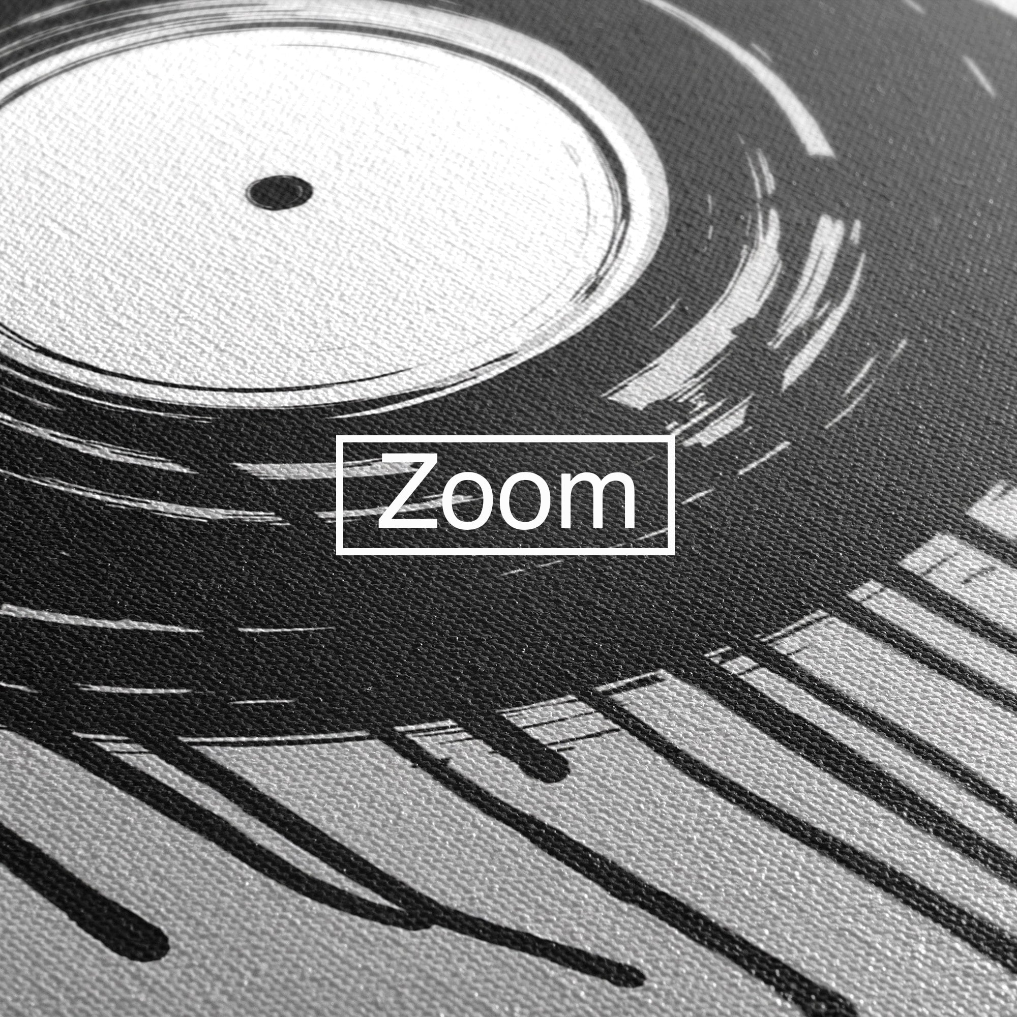 Tablou Canvas Premium LuxCanva® R1006, Vinil Topit, Vinil, Muzica, Abstract, Modern, Birou, Culori Vibrante