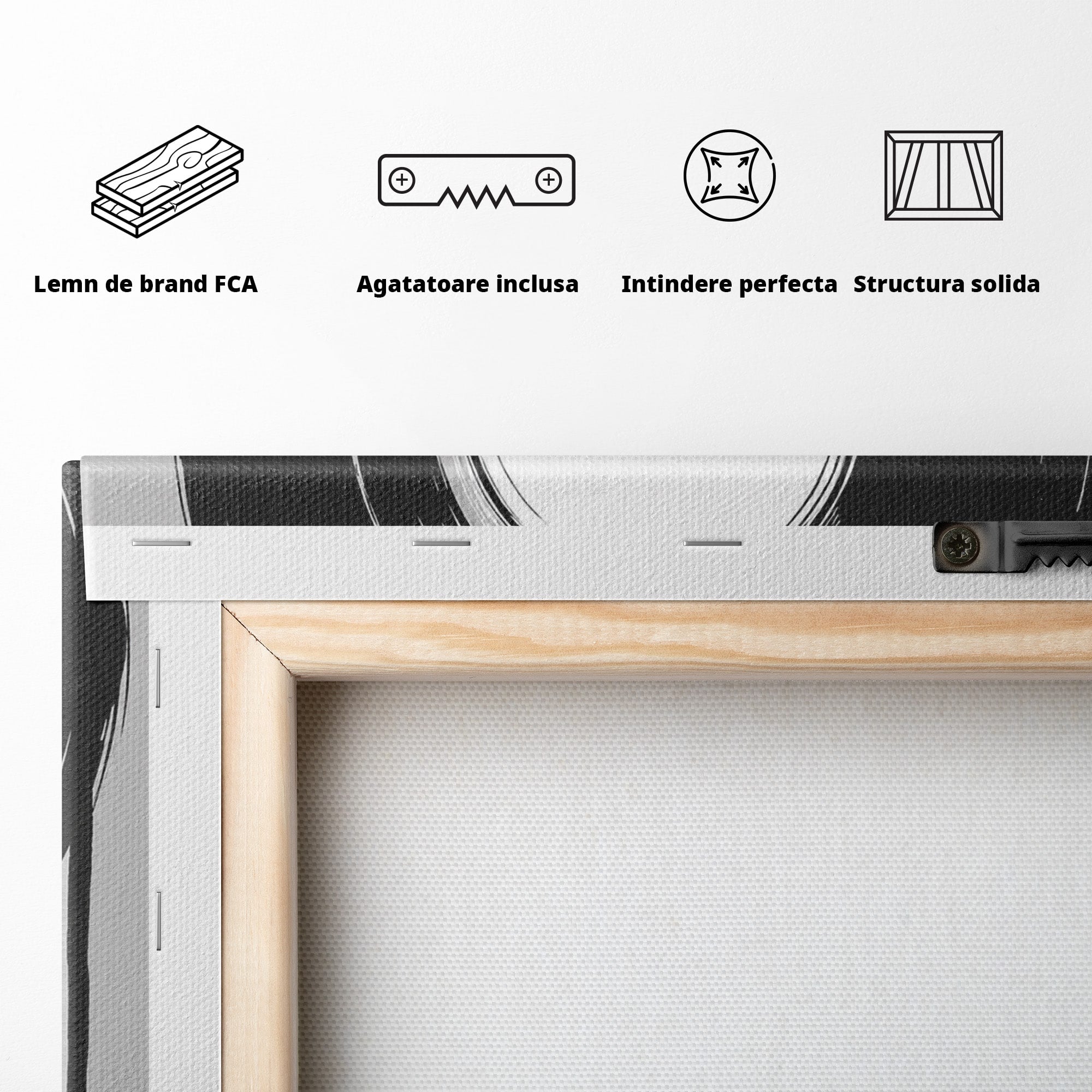 Tablou Canvas Premium LuxCanva® R1006, Vinil Topit, Vinil, Muzica, Abstract, Modern, Birou, Culori Vibrante