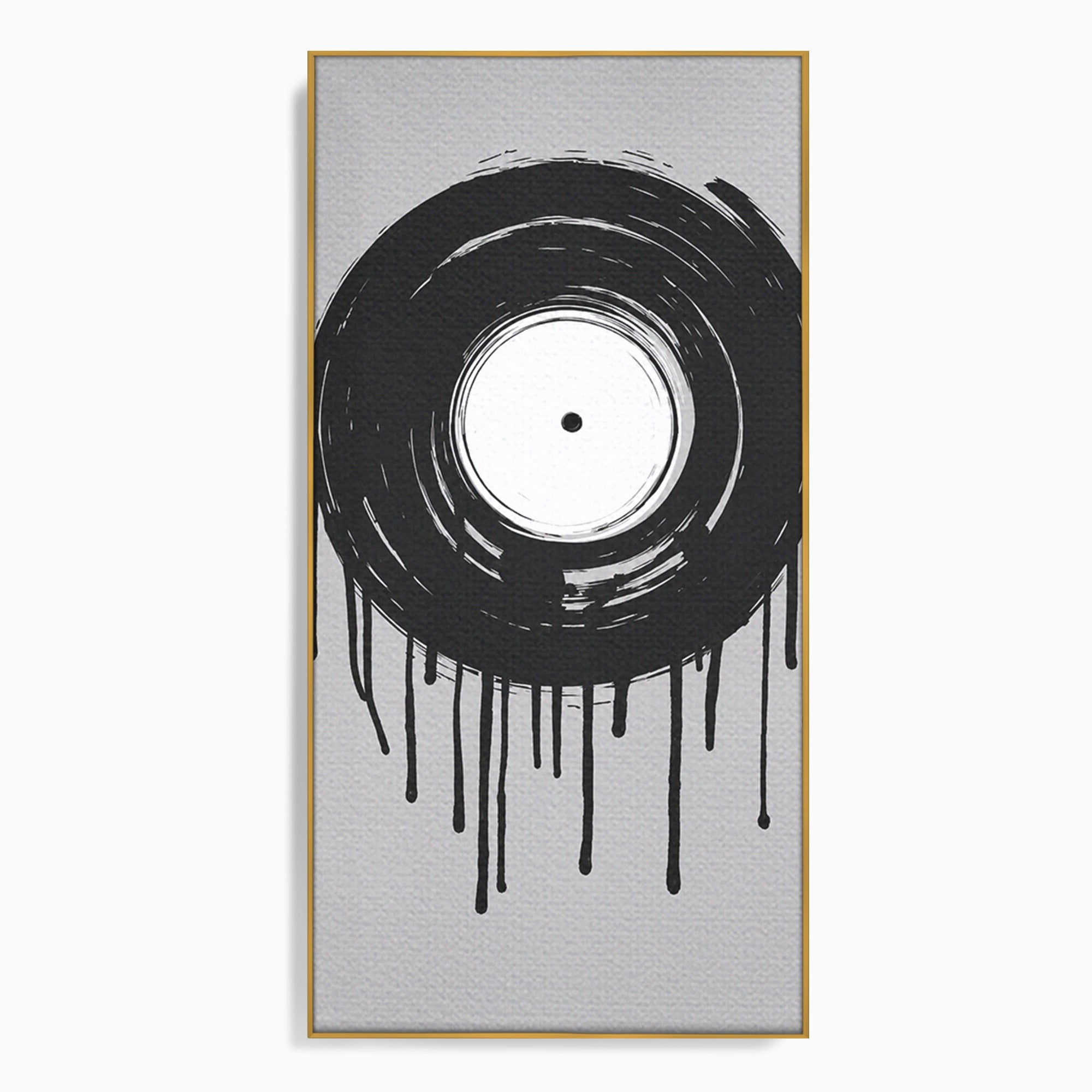 Tablou Canvas Premium LuxCanva® R1006, Vinil Topit, Vinil, Muzica, Abstract, Modern, Birou, Culori Vibrante