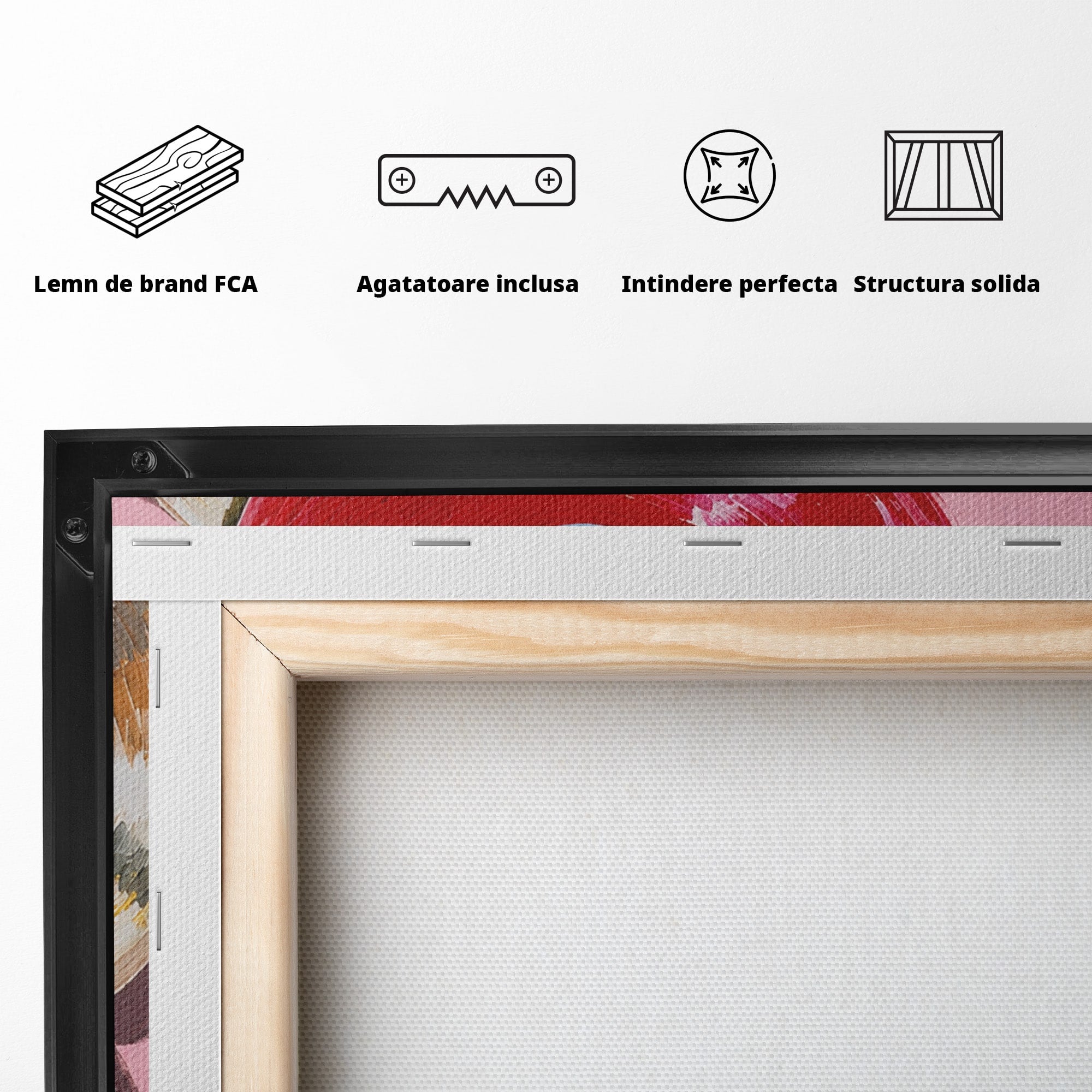 Tablou Canvas Premium LuxCanva® R1007, Viniluri Retro, Viniluri, Muzica, Retro, Arta, Living, Culori Vibrante