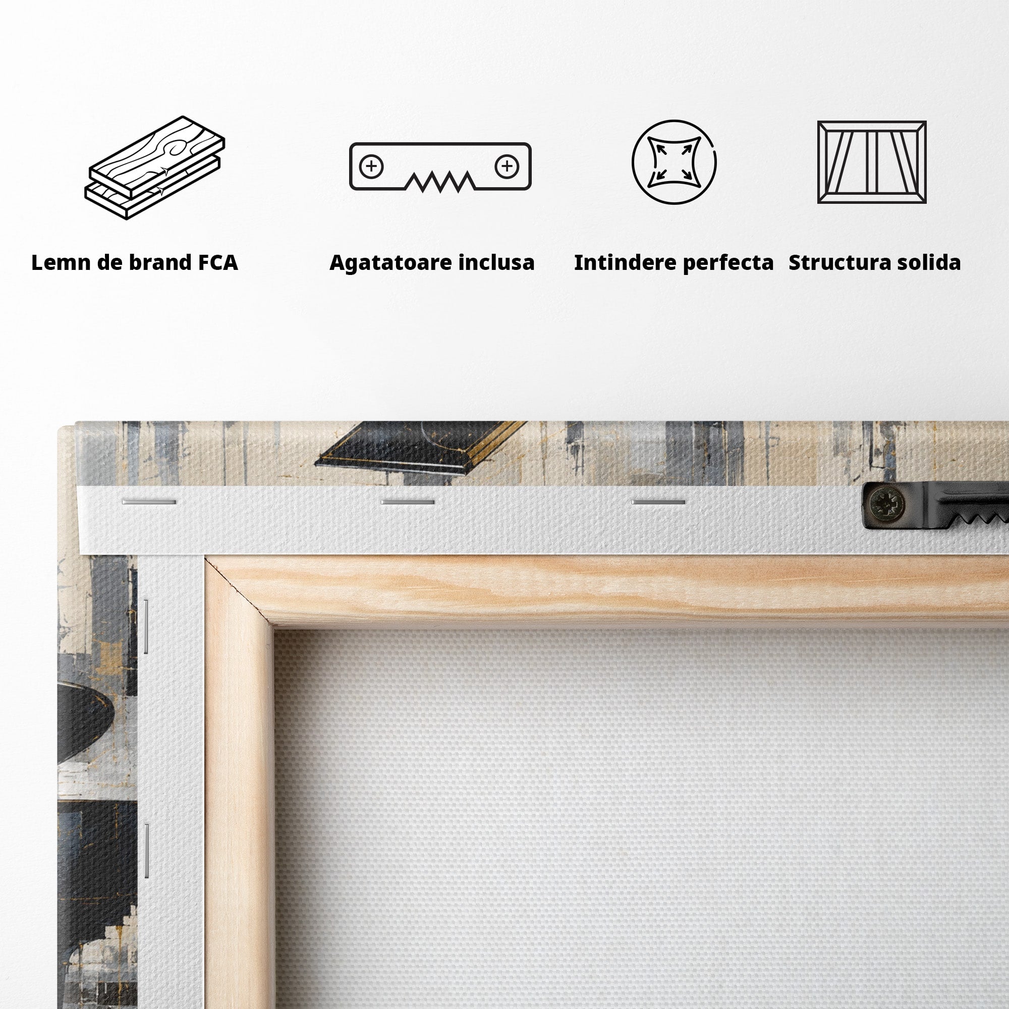 Tablou Canvas Premium LuxCanva® R1011, Pianul Elegant, Pian, Muzica, Abstract, Eleganta, Living, Birou, Culori Vibrante