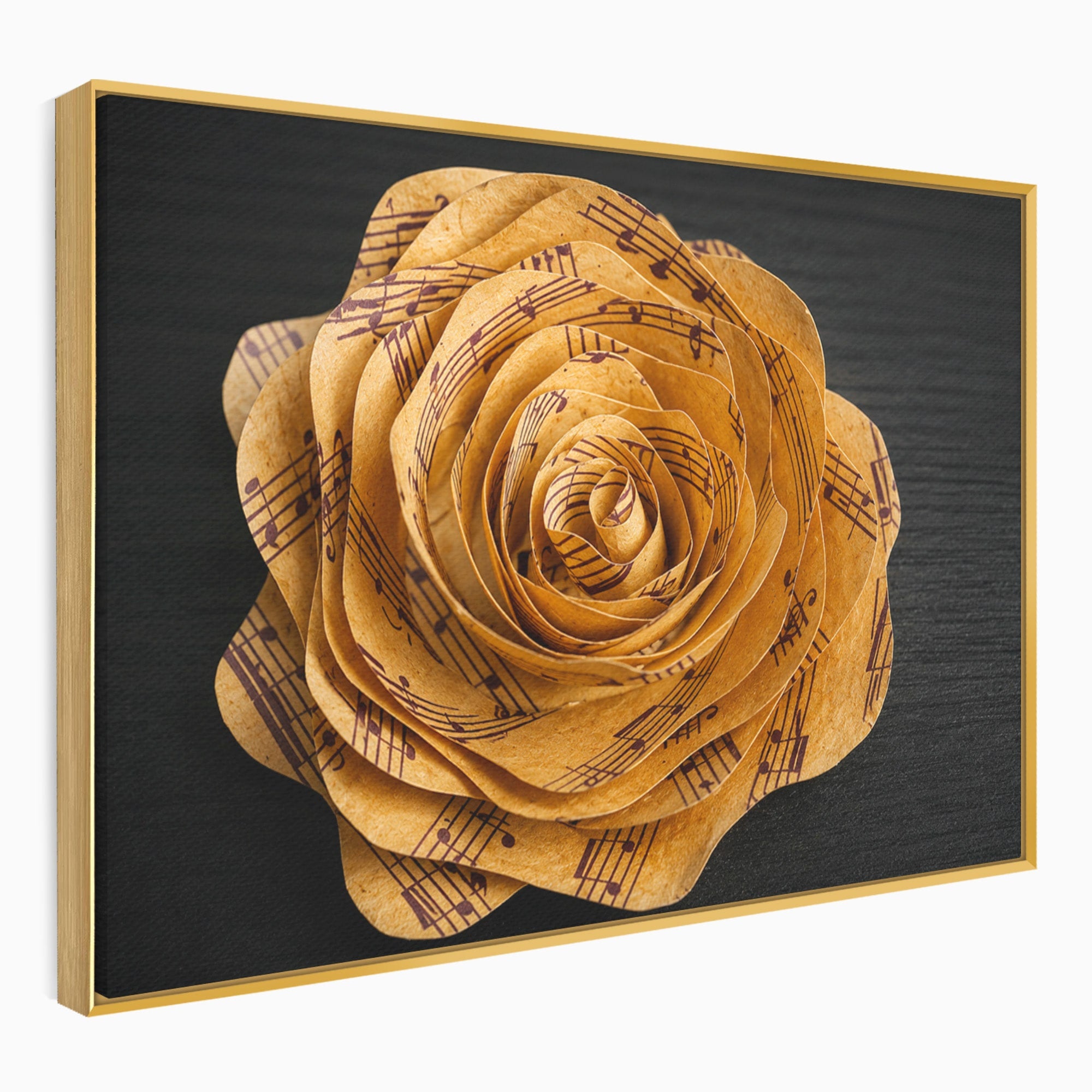 Tablou Canvas Premium LuxCanva® R1012, Trandafir Muzical, Trandafir, Muzica, Arta, Birou, Dormitor, Culori Vibrante