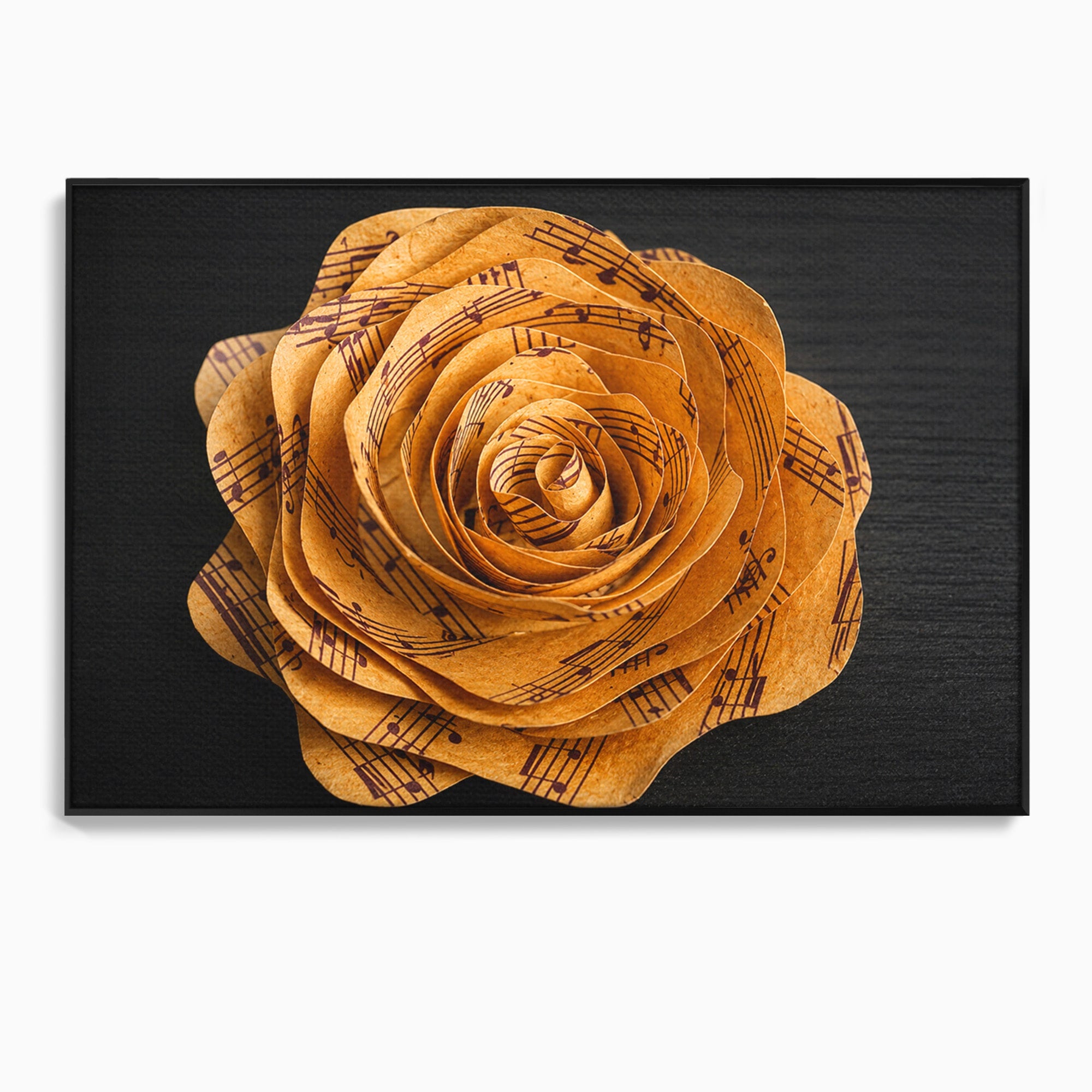 Tablou Canvas Premium LuxCanva® R1012, Trandafir Muzical, Trandafir, Muzica, Arta, Birou, Dormitor, Culori Vibrante