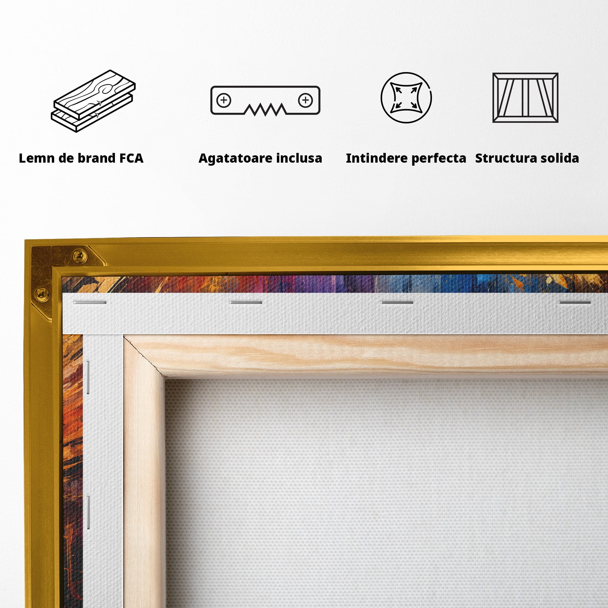 Tablou Canvas Premium LuxCanva® R1016, Pianul Aripi de Foc, Pian, Aripi, Foc, Arta Abstracta, Living, Culori Vibrante