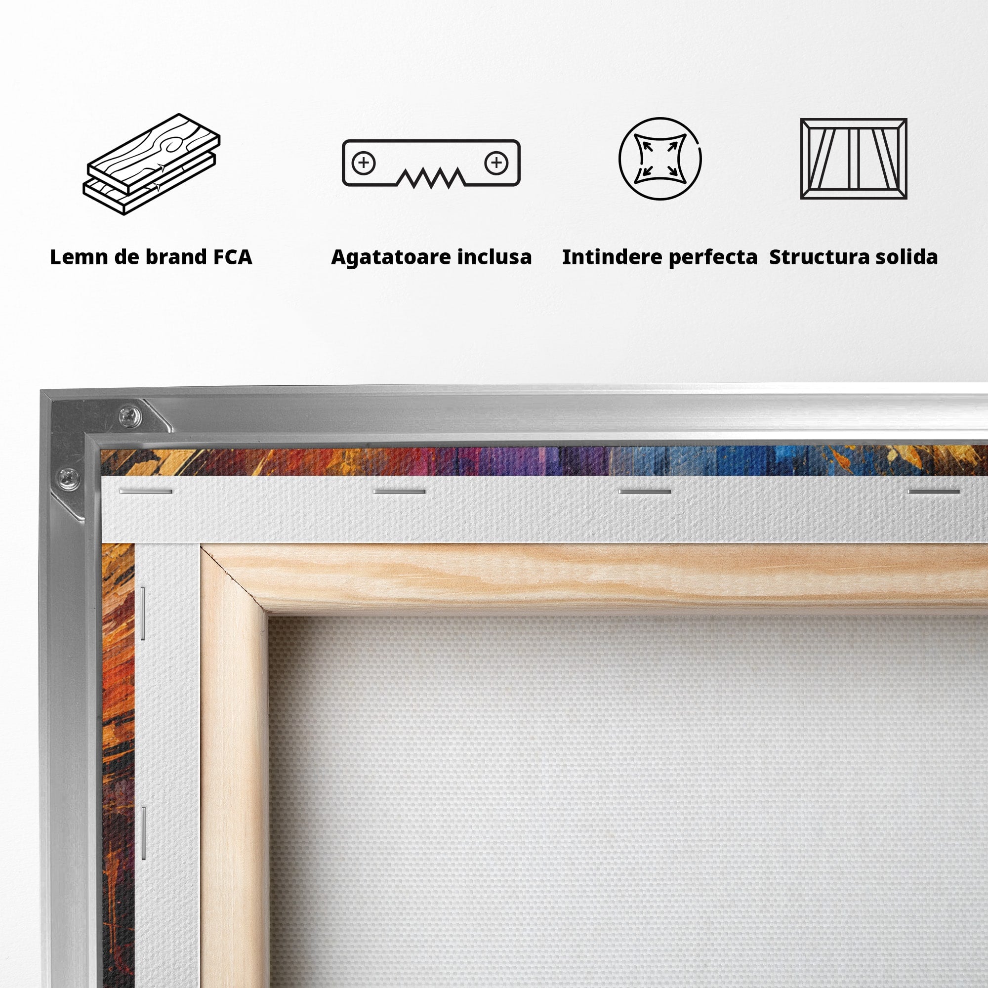 Tablou Canvas Premium LuxCanva® R1016, Pianul Aripi de Foc, Pian, Aripi, Foc, Arta Abstracta, Living, Culori Vibrante