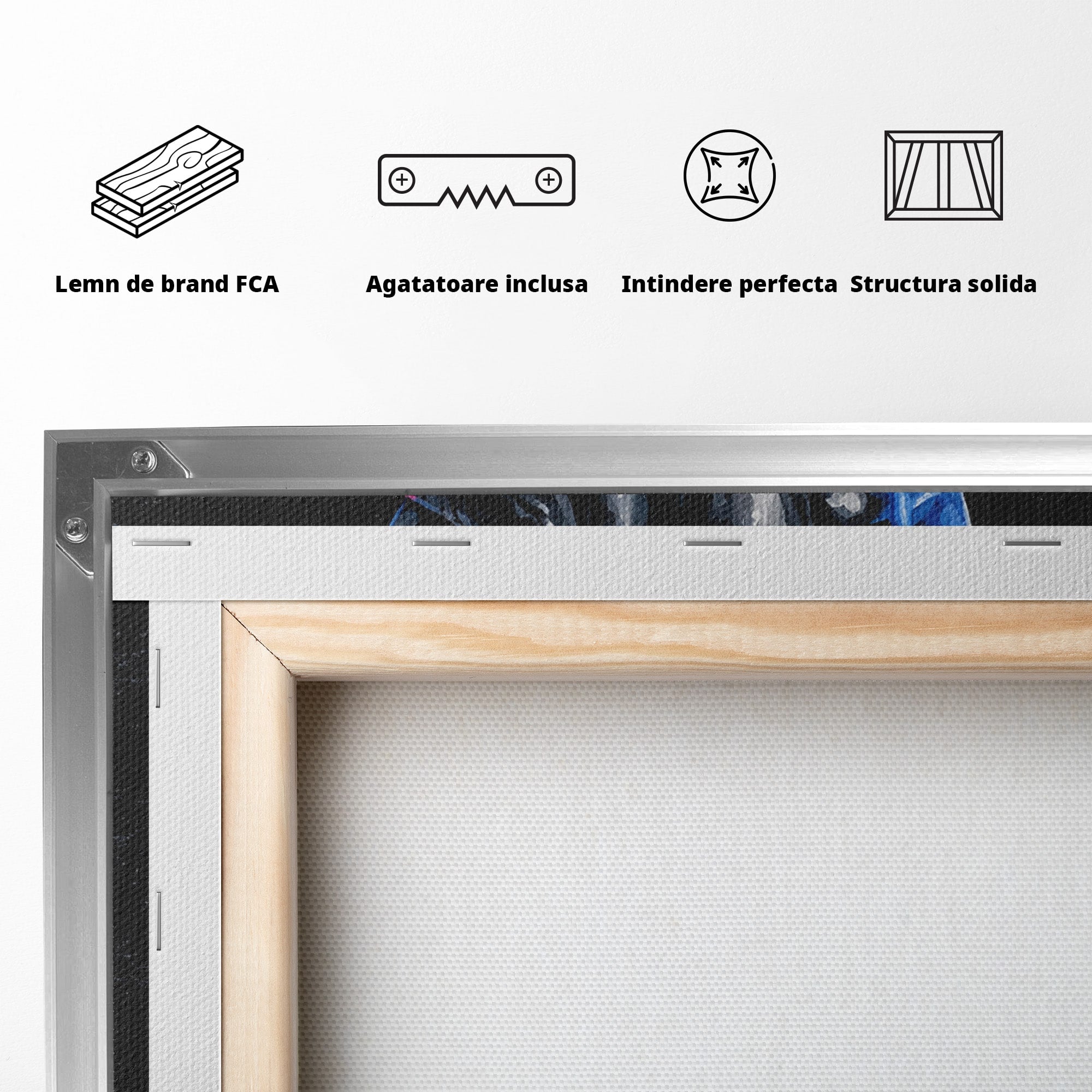 Tablou Canvas Premium LuxCanva® R1021, Mana Rock, Mana, Rock, Arta, Modern, Birou, Culori Vibrante
