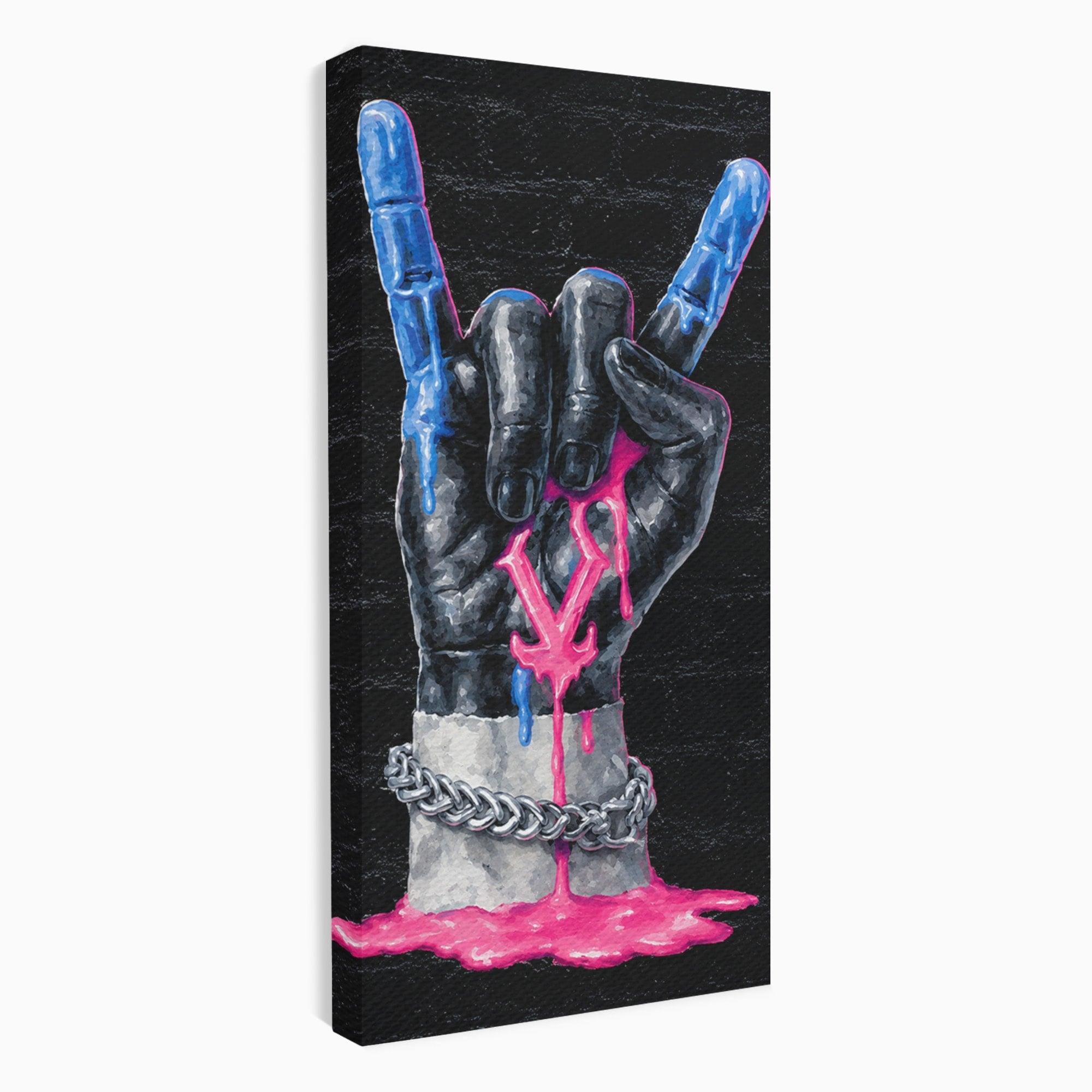 Tablou Canvas Premium LuxCanva® R1021, Mana Rock, Mana, Rock, Arta, Modern, Birou, Culori Vibrante