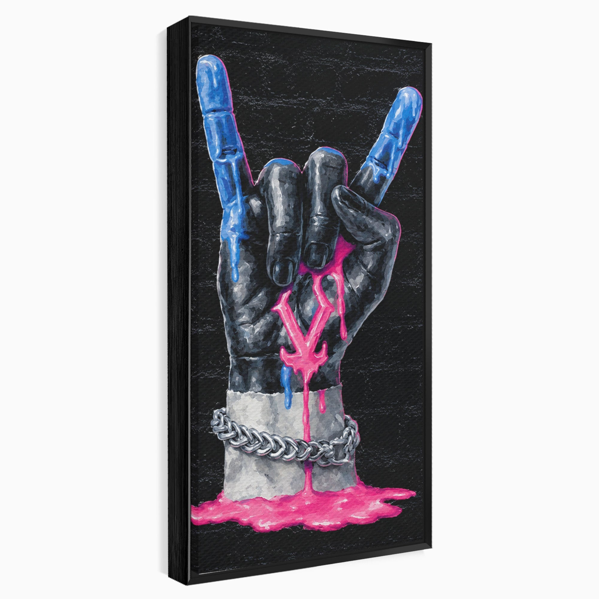 Tablou Canvas Premium LuxCanva® R1021, Mana Rock, Mana, Rock, Arta, Modern, Birou, Culori Vibrante