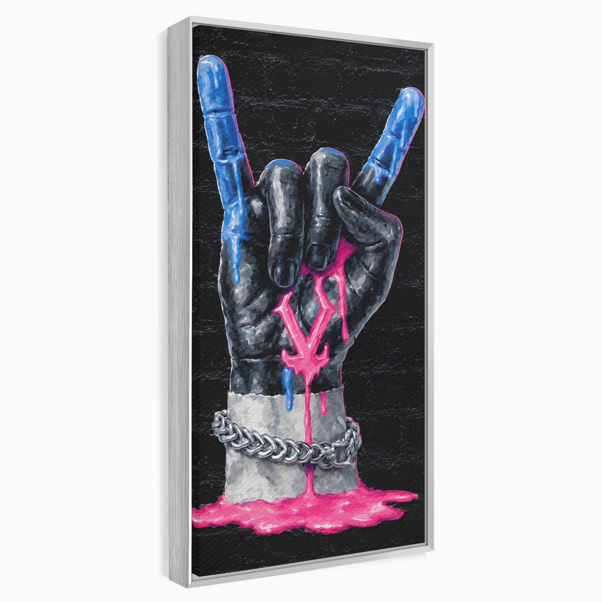 Tablou Canvas Premium LuxCanva® R1021, Mana Rock, Mana, Rock, Arta, Modern, Birou, Culori Vibrante
