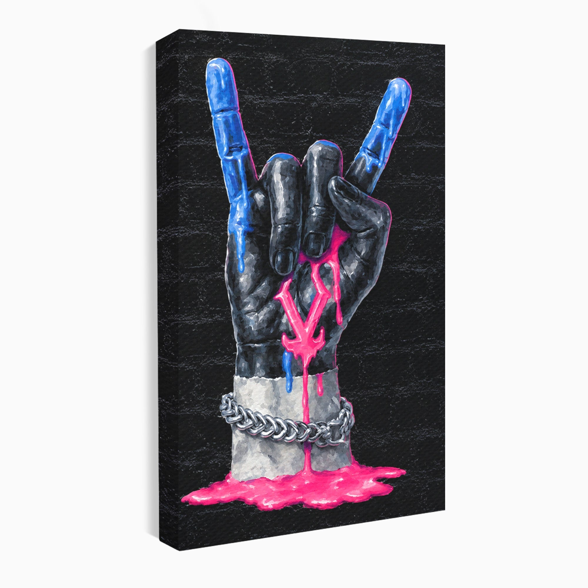 Tablou Canvas Premium LuxCanva® R1021, Mana Rock, Mana, Rock, Arta, Modern, Birou, Culori Vibrante