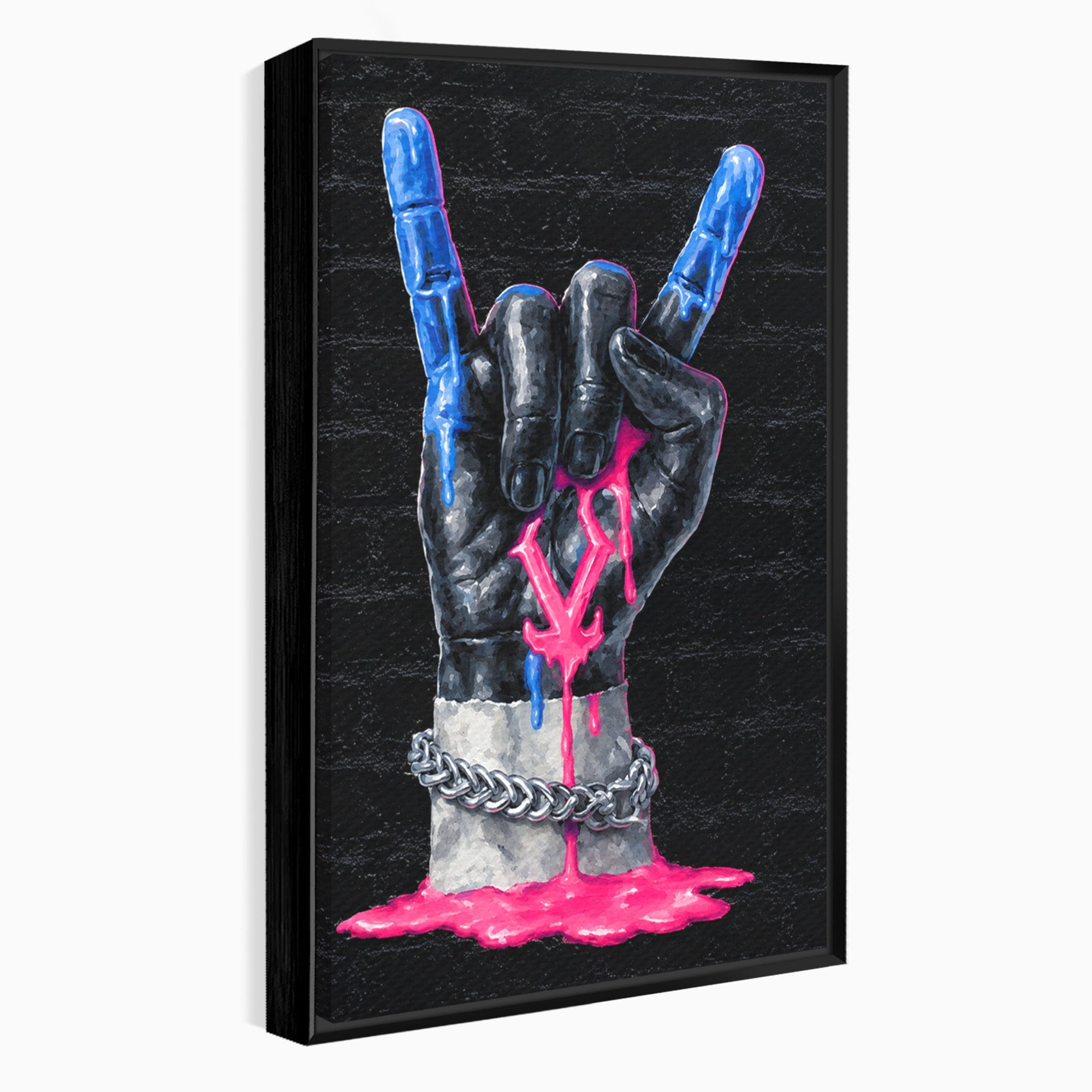 Tablou Canvas Premium LuxCanva® R1021, Mana Rock, Mana, Rock, Arta, Modern, Birou, Culori Vibrante