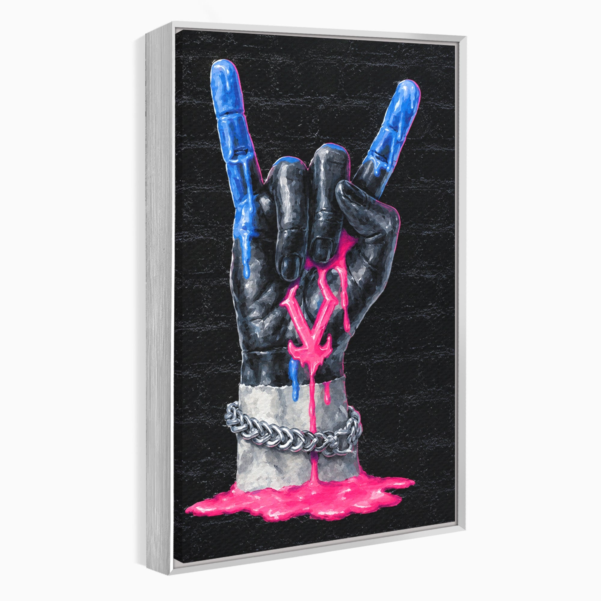 Tablou Canvas Premium LuxCanva® R1021, Mana Rock, Mana, Rock, Arta, Modern, Birou, Culori Vibrante