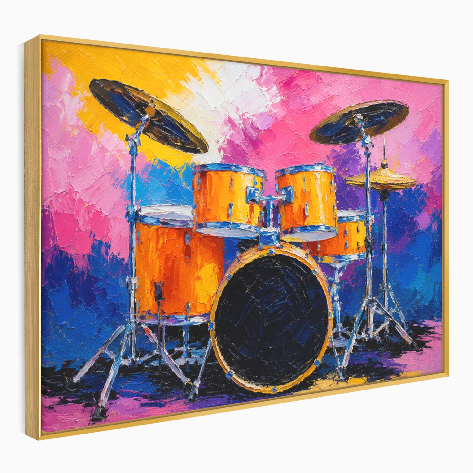 Tablou Canvas Premium LuxCanva® R1022, Set De Tobe Vibrant, Tobe, Muzica, Arta Abstracta, Energetic, Living, Culori Vibrante