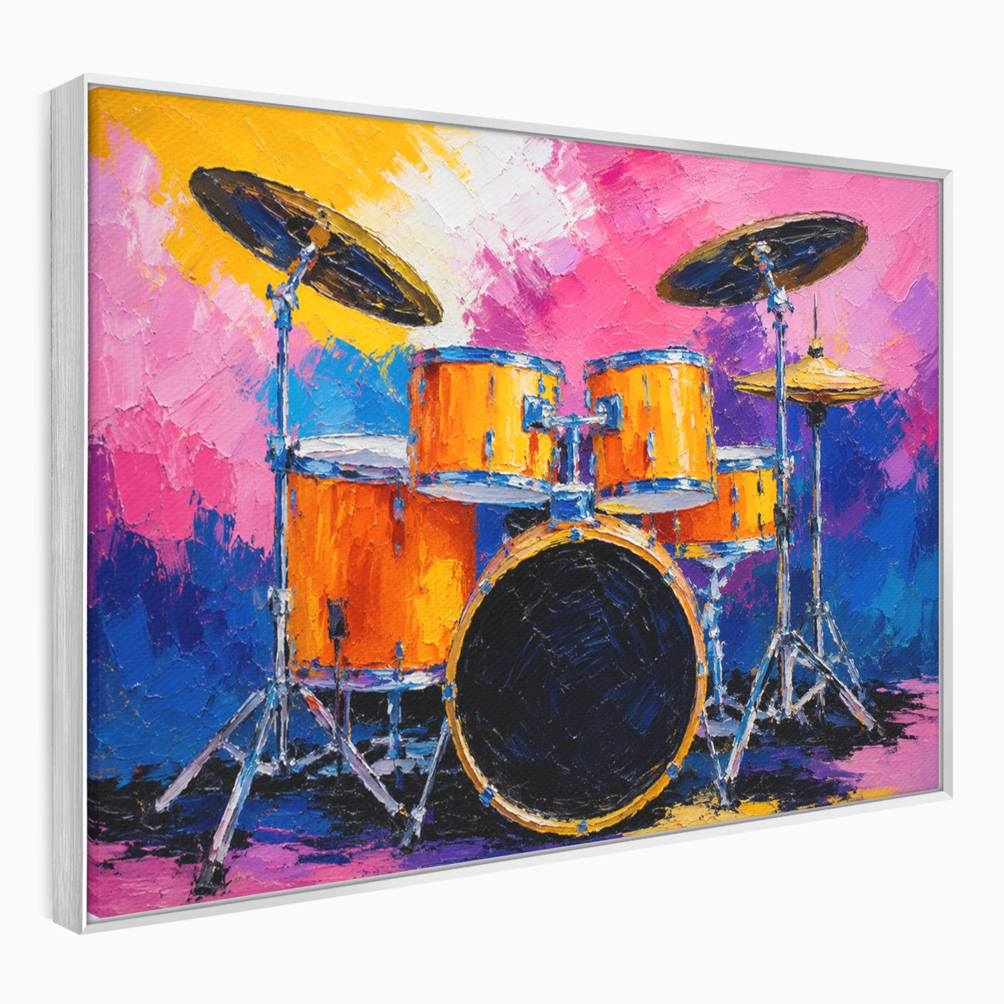 Tablou Canvas Premium LuxCanva® R1022, Set De Tobe Vibrant, Tobe, Muzica, Arta Abstracta, Energetic, Living, Culori Vibrante